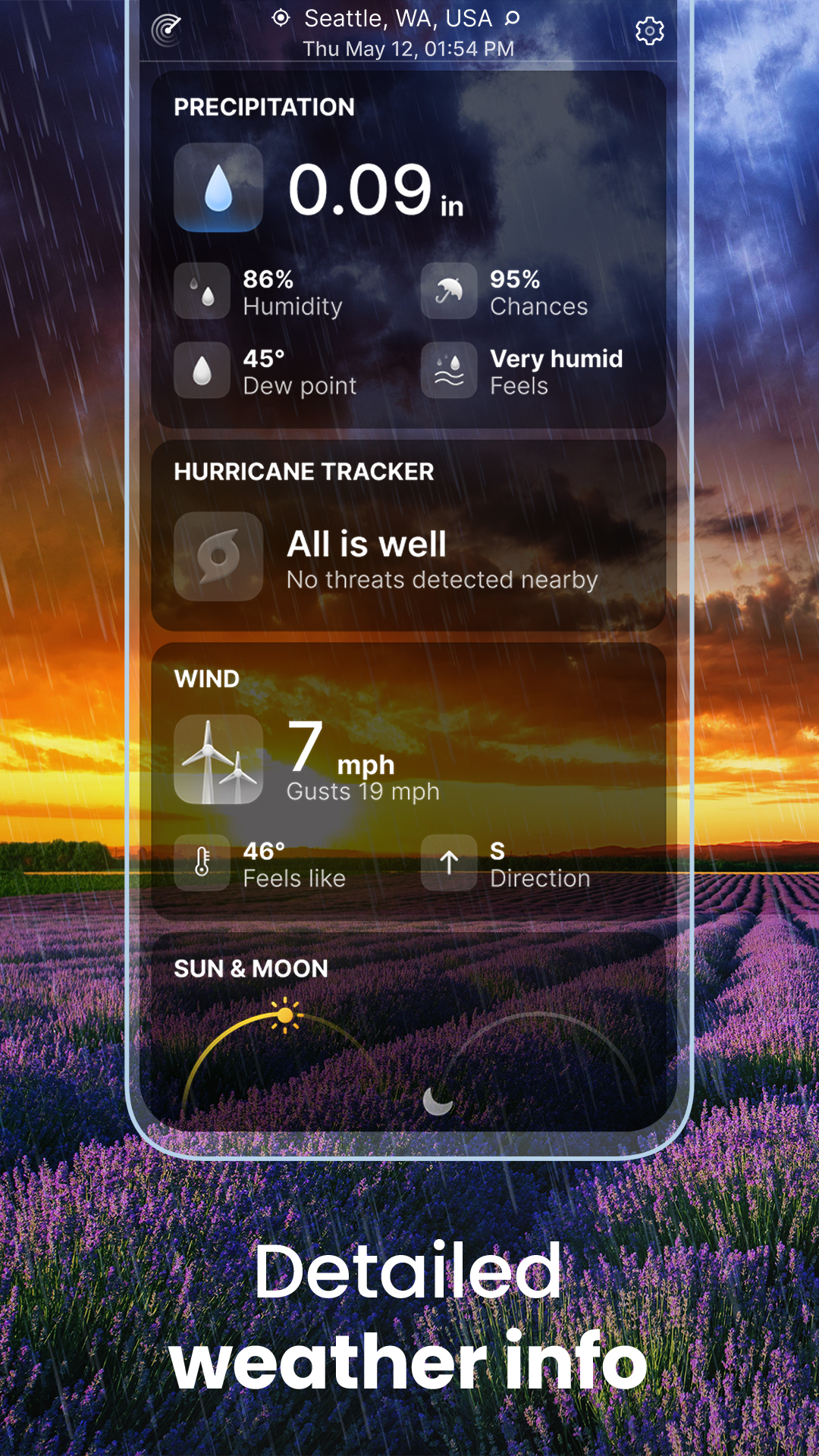اسکرین شات 4 برنامه Weather Live°