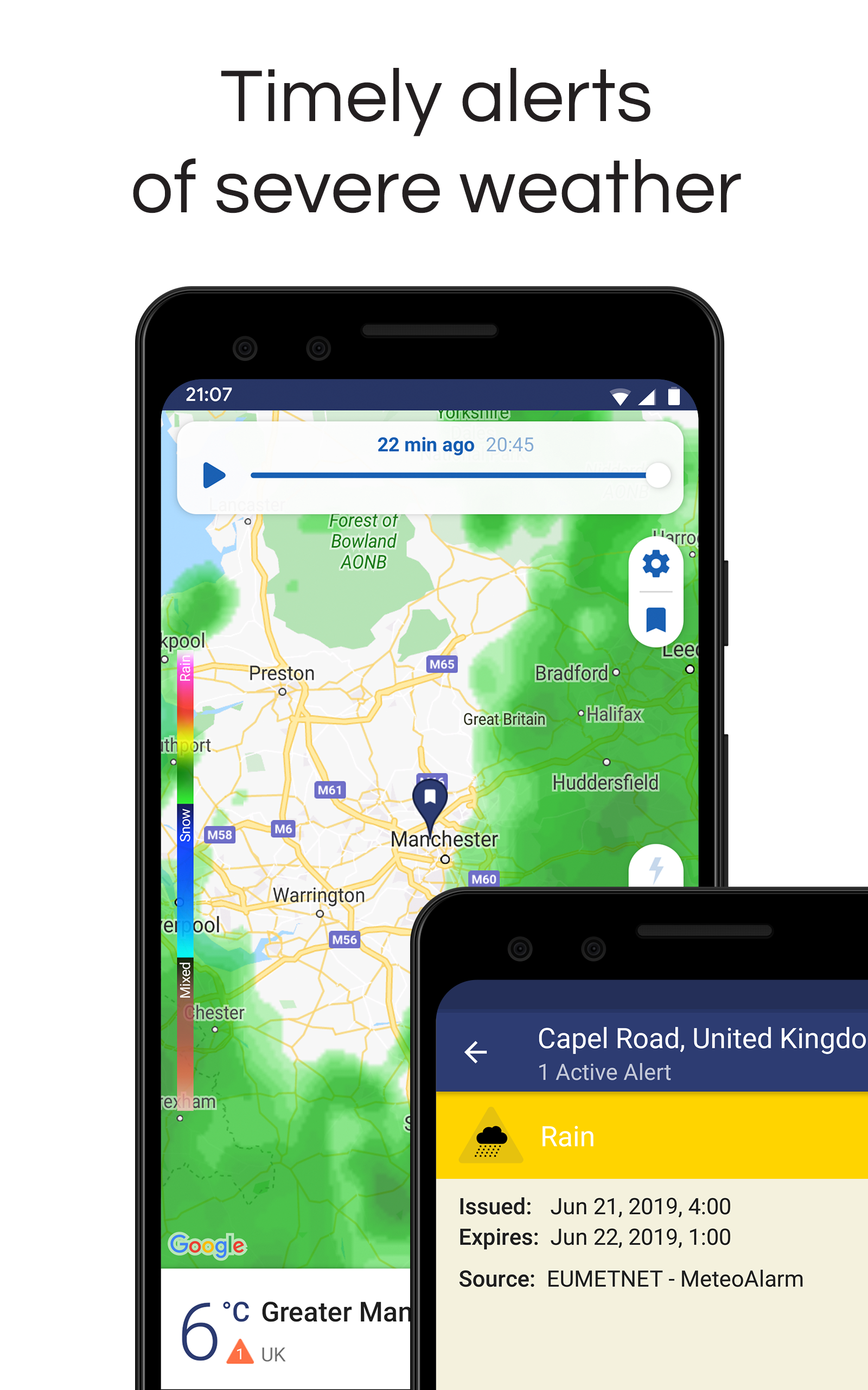 اسکرین شات 3 برنامه Clime: Weather Radar Live