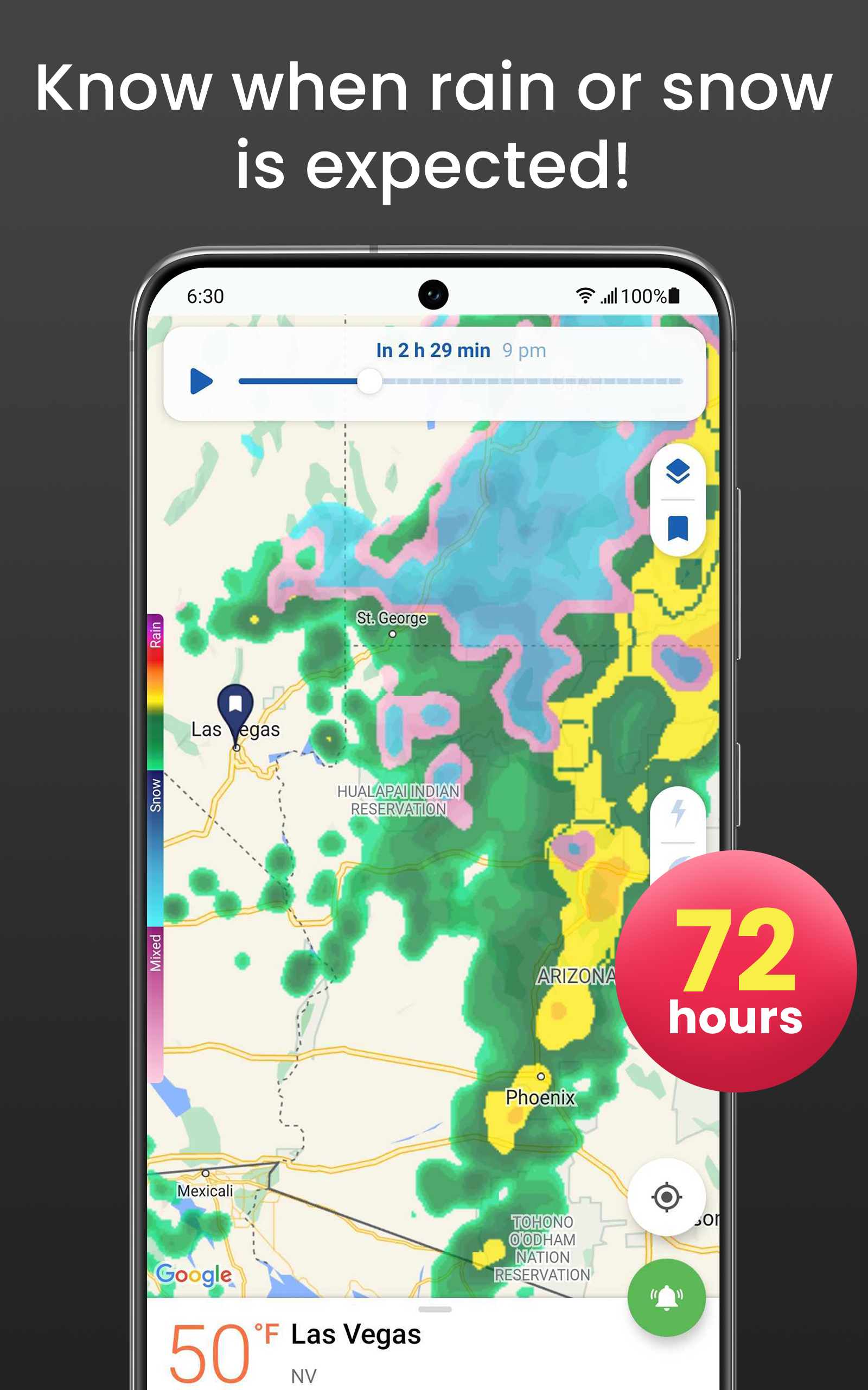 اسکرین شات 1 برنامه Clime: NOAA Weather Radar Live
