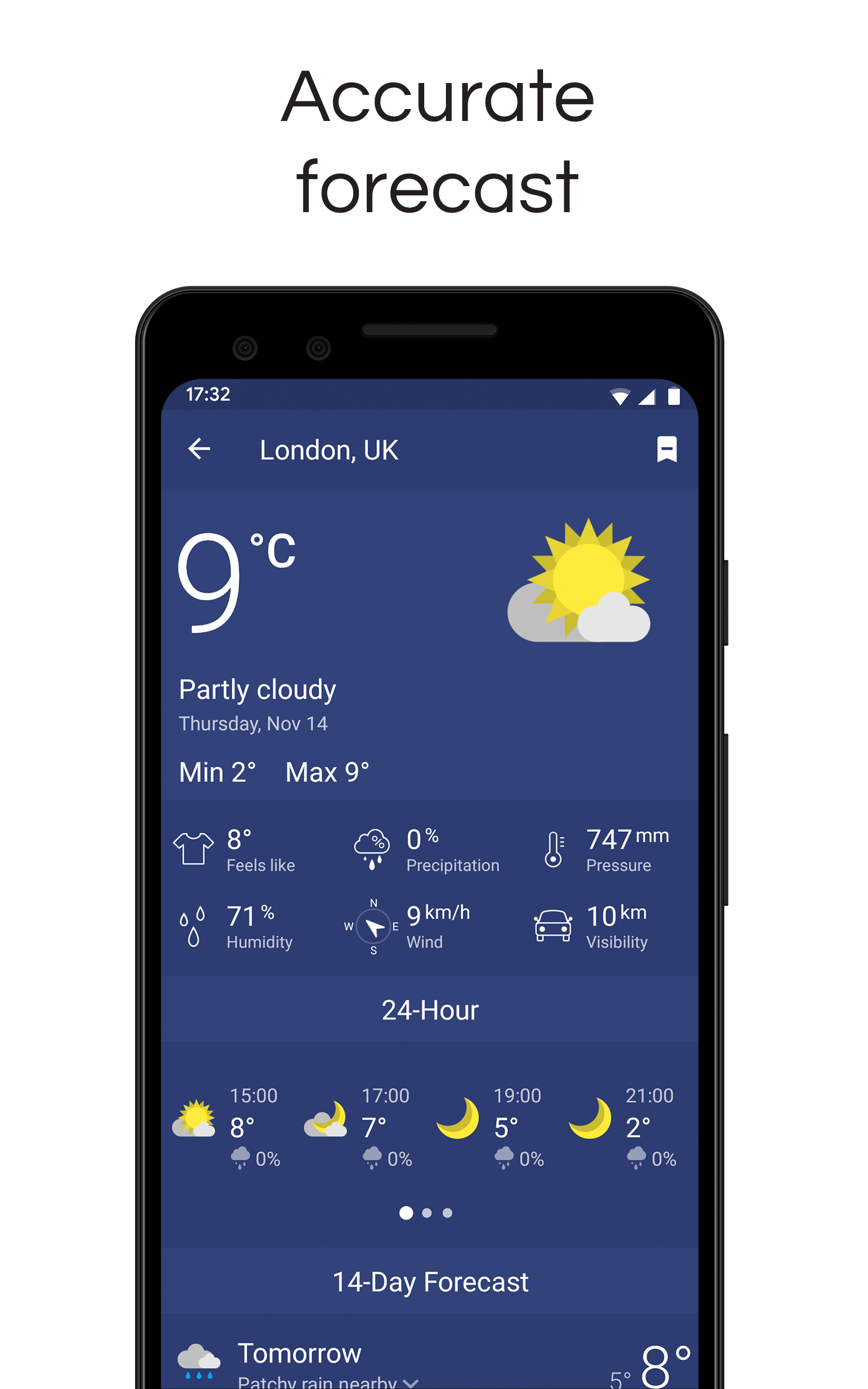 اسکرین شات 4 برنامه Clime: Weather Radar Live