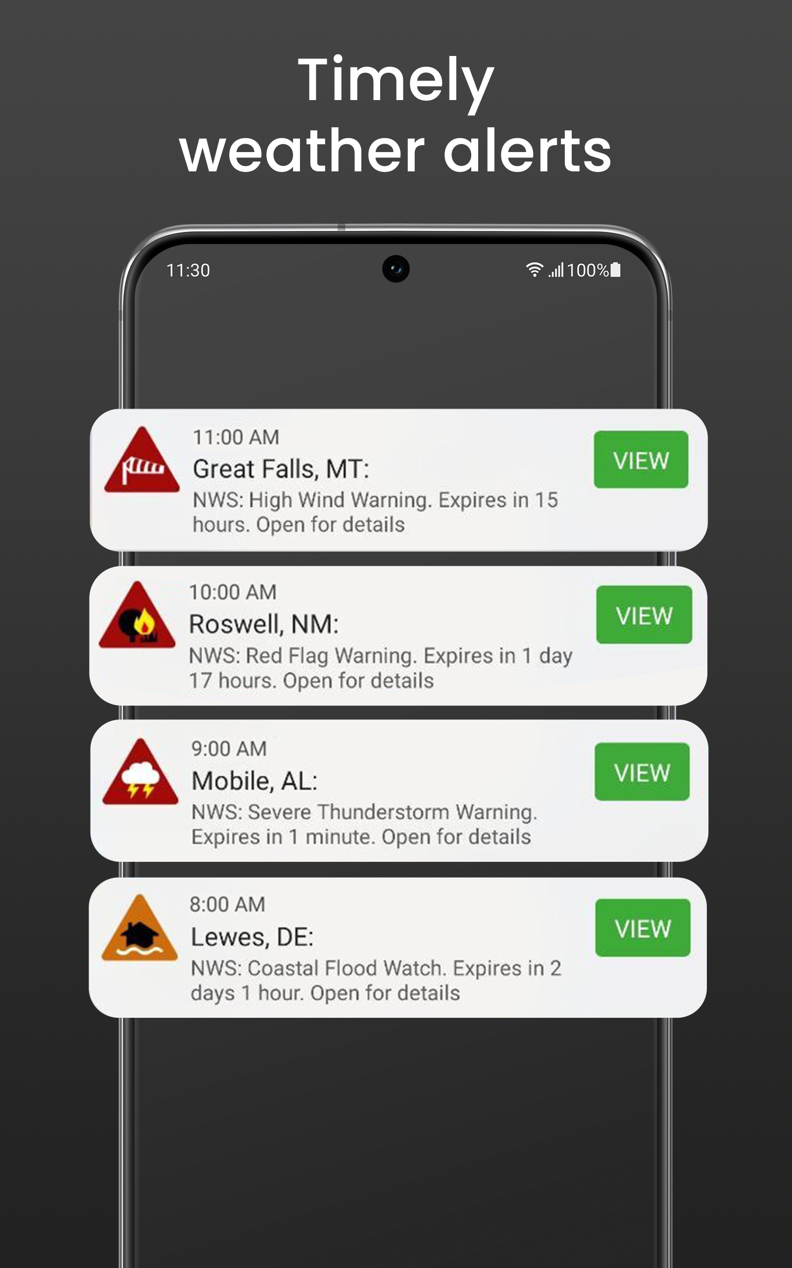 اسکرین شات 7 برنامه Clime: NOAA Weather Radar Live