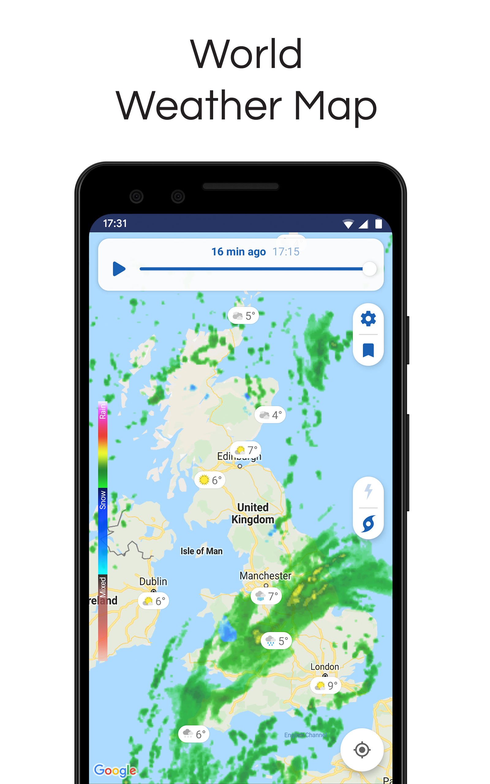 اسکرین شات 7 برنامه Clime: Weather Radar Live
