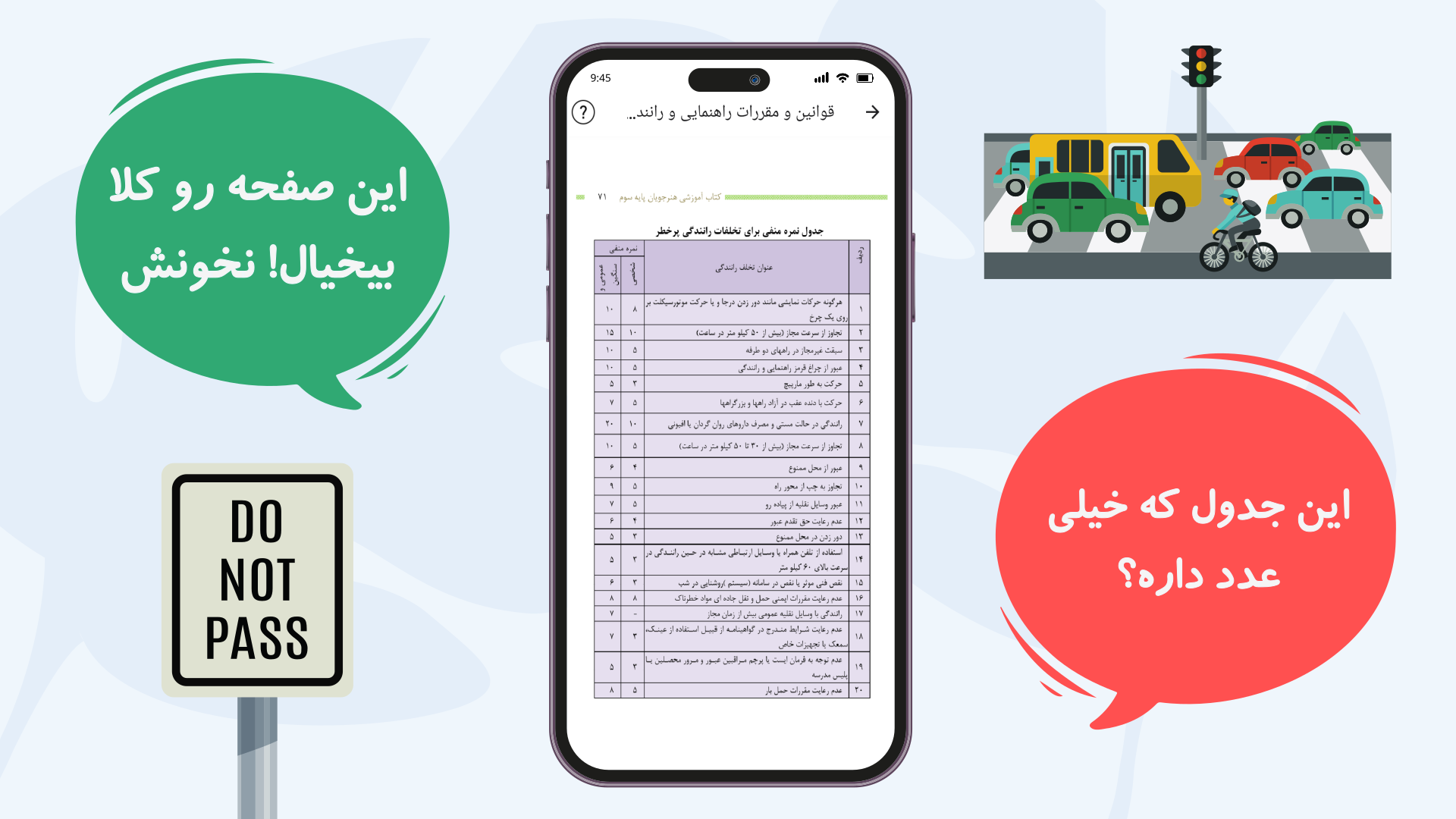 اسکرین شات 4 برنامه ‏آزمون آیین‌نامه رانندگی 1404 - گواهینامه