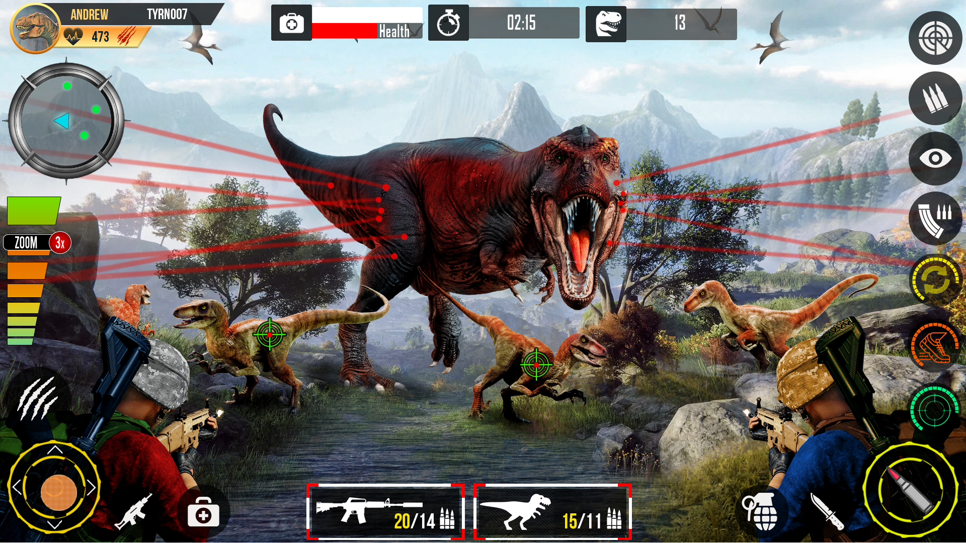 اسکرین شات 2 بازی Real Dino Hunting Zoo Games