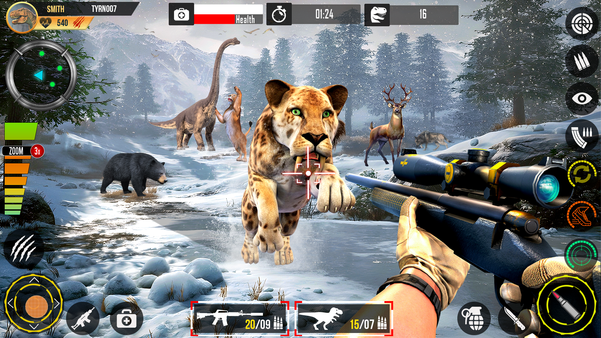 اسکرین شات 3 بازی Real Dino Hunting Zoo Games