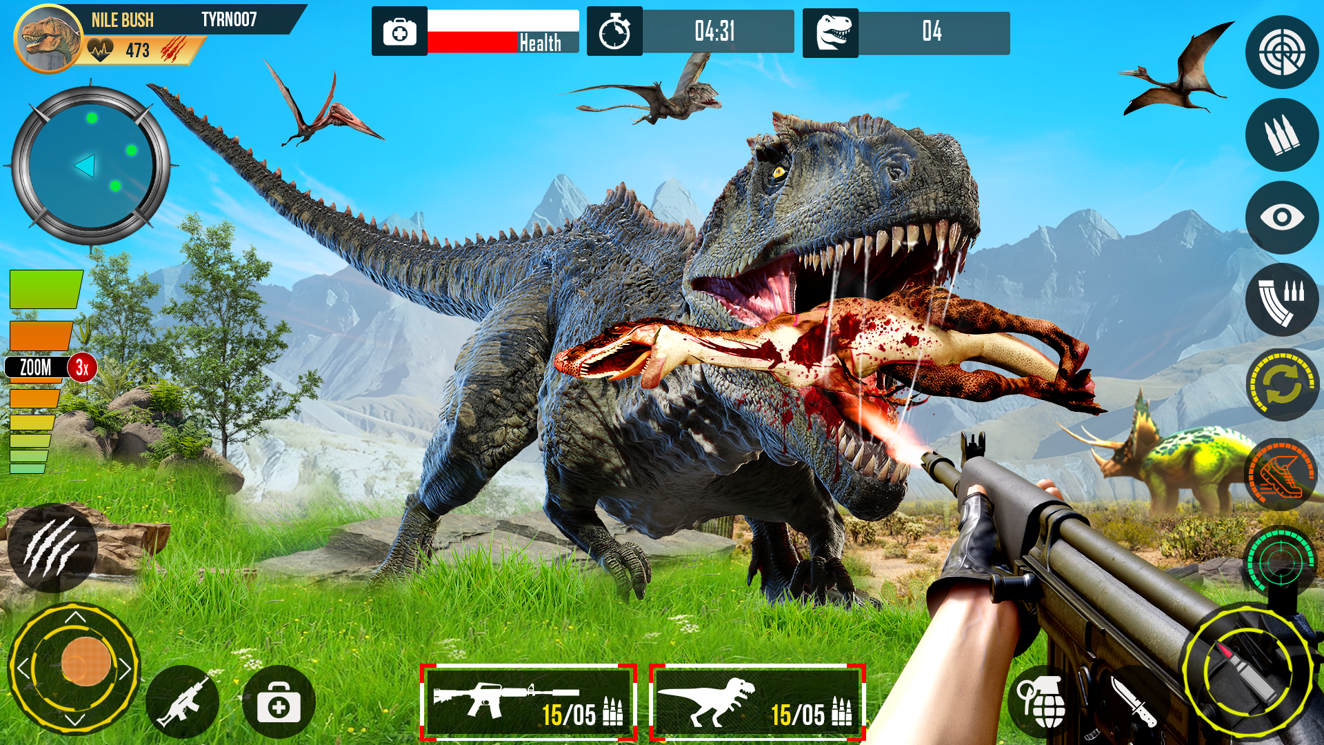 اسکرین شات 1 بازی Real Dino Hunting Zoo Games