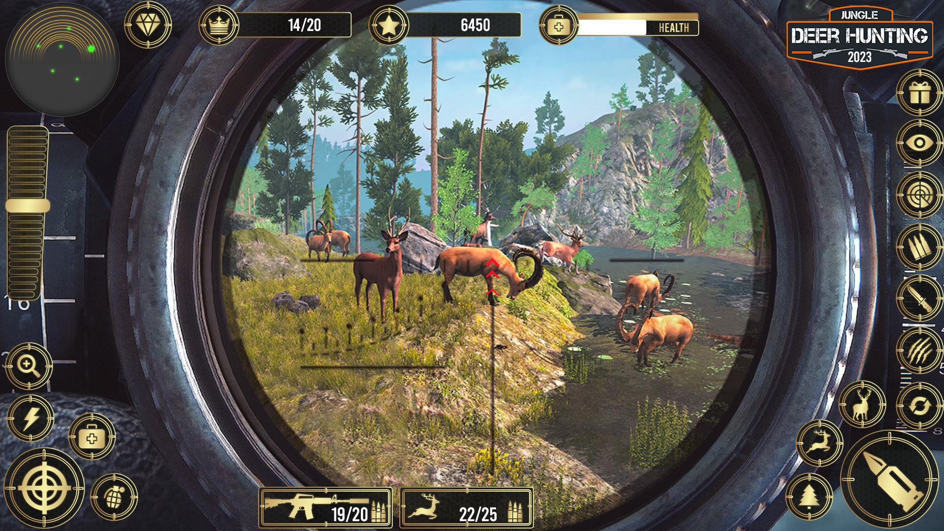 اسکرین شات 5 برنامه Jungle Deer Hunting Games 3D