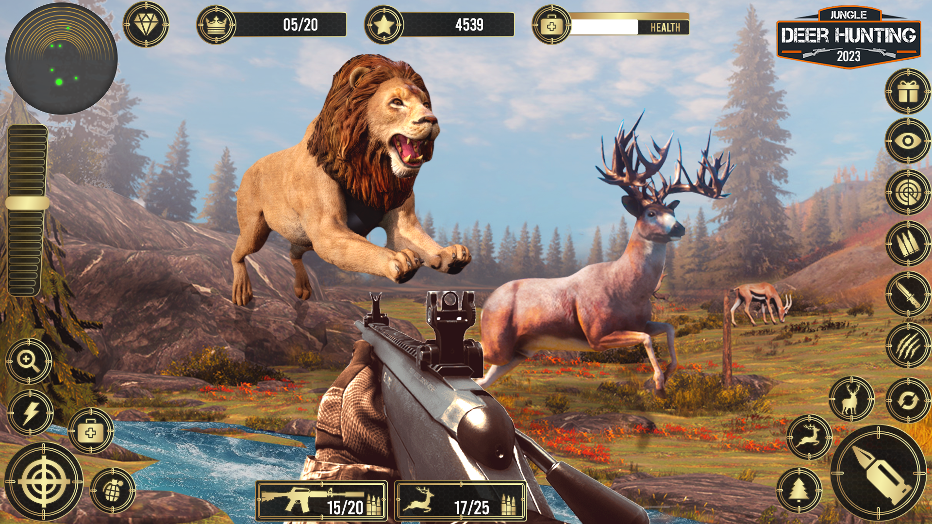 اسکرین شات 4 برنامه Jungle Deer Hunting Games 3D