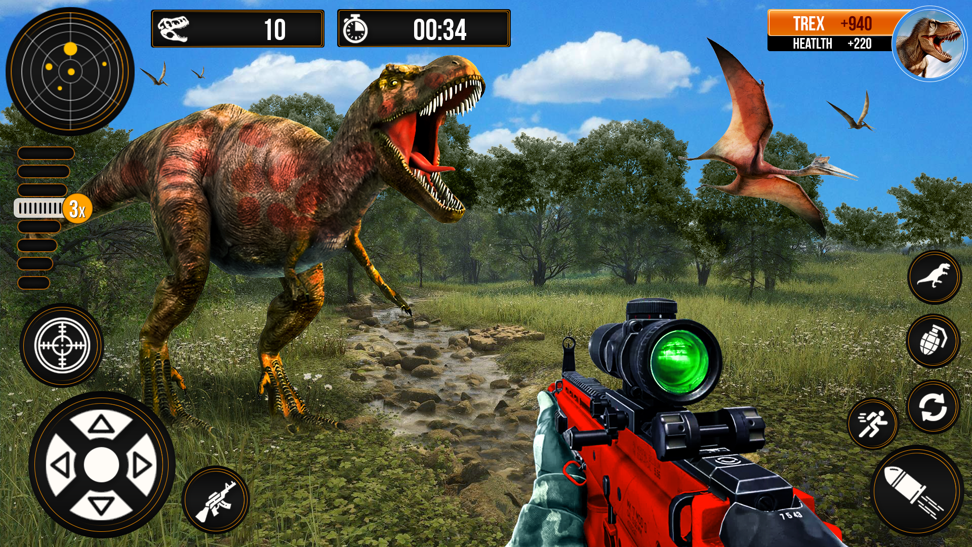 اسکرین شات 1 بازی Dino Hunter Zoo Dinosaur Games