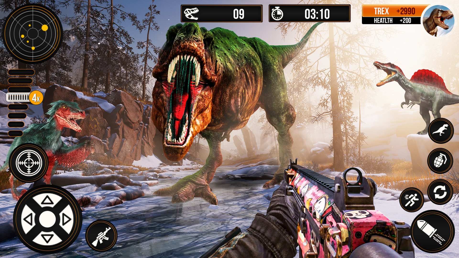 اسکرین شات 6 بازی Dino Hunter Zoo Dinosaur Games