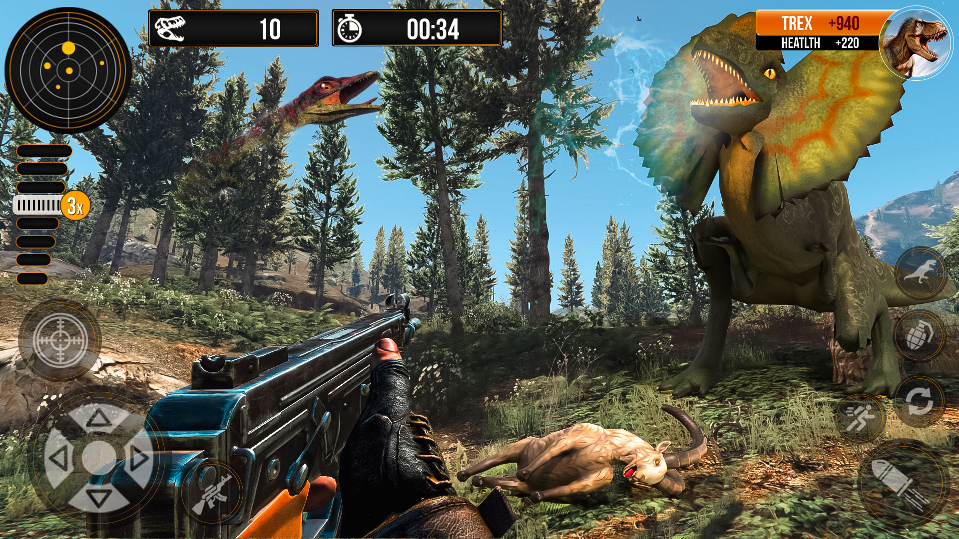 اسکرین شات 2 بازی Dino Hunter Zoo Dinosaur Games