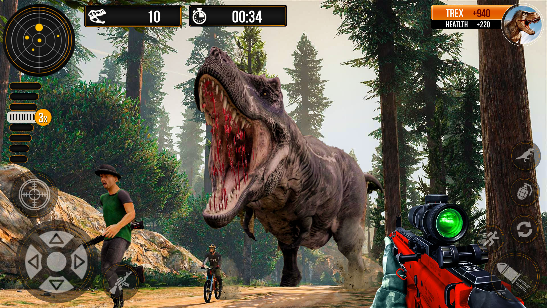 اسکرین شات 3 بازی Dino Hunter Zoo Dinosaur Games