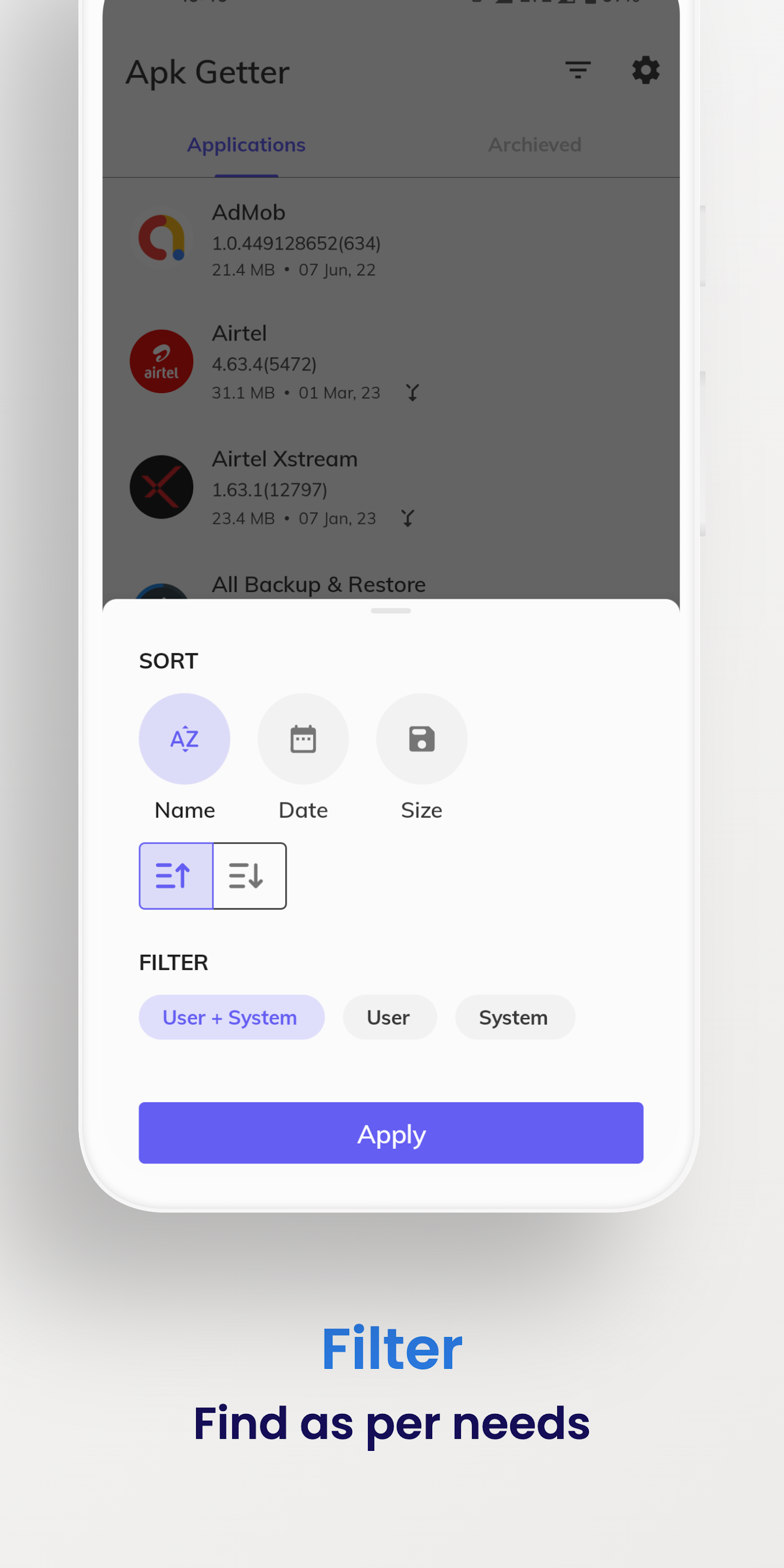 اسکرین شات 5 برنامه Apk Getter - Extractor