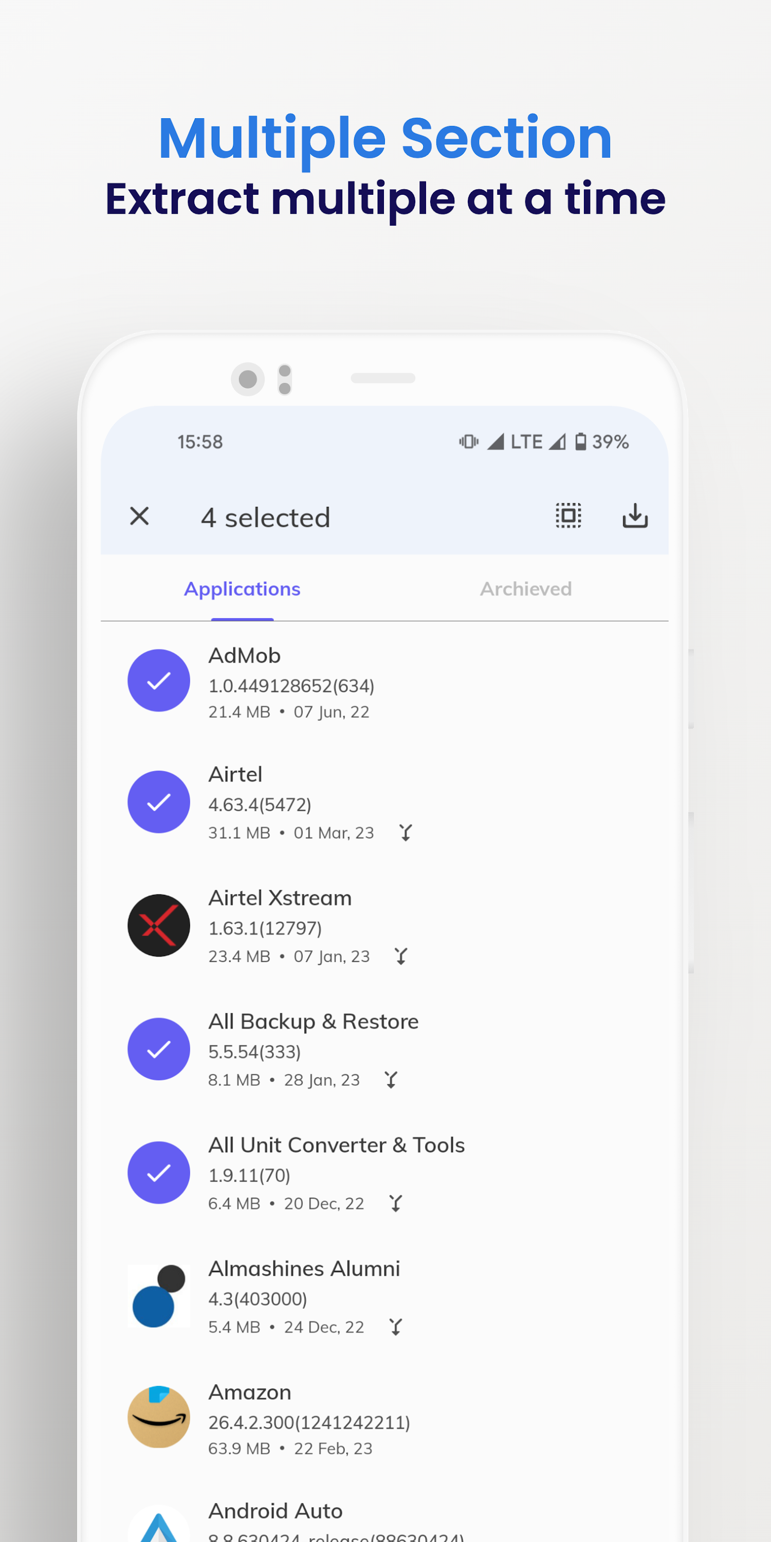 اسکرین شات 3 برنامه Apk Getter - Extractor