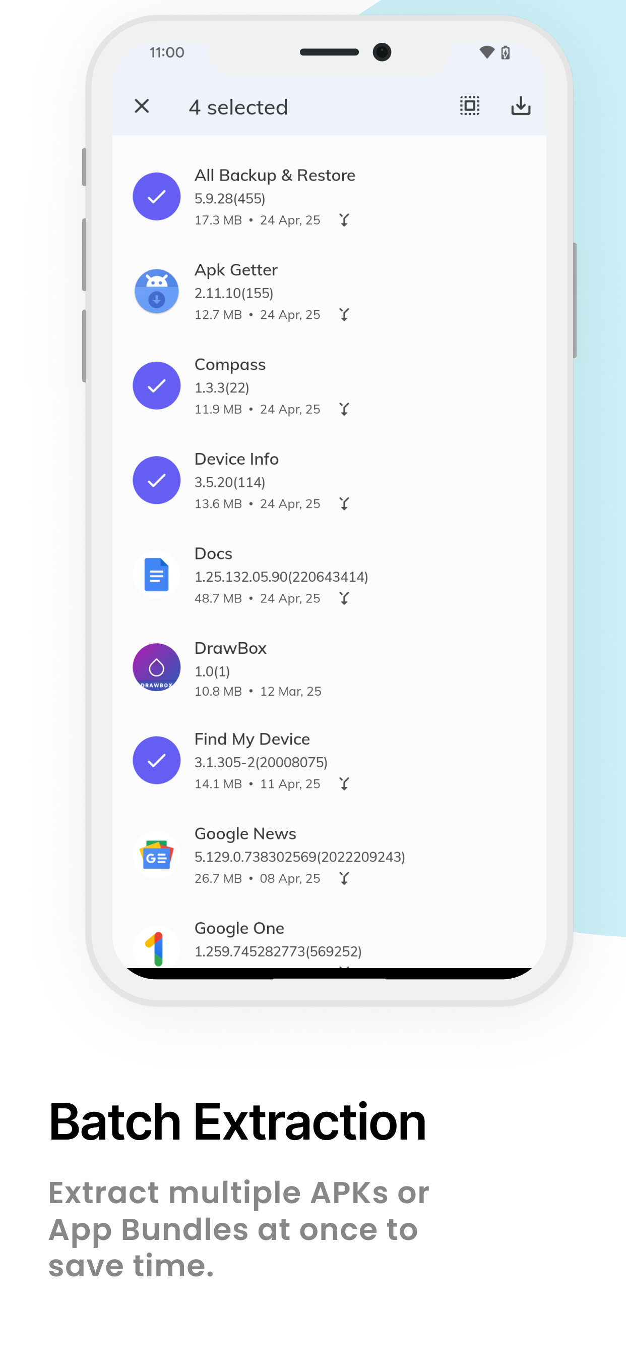 اسکرین شات 3 برنامه Apk Getter - Extractor