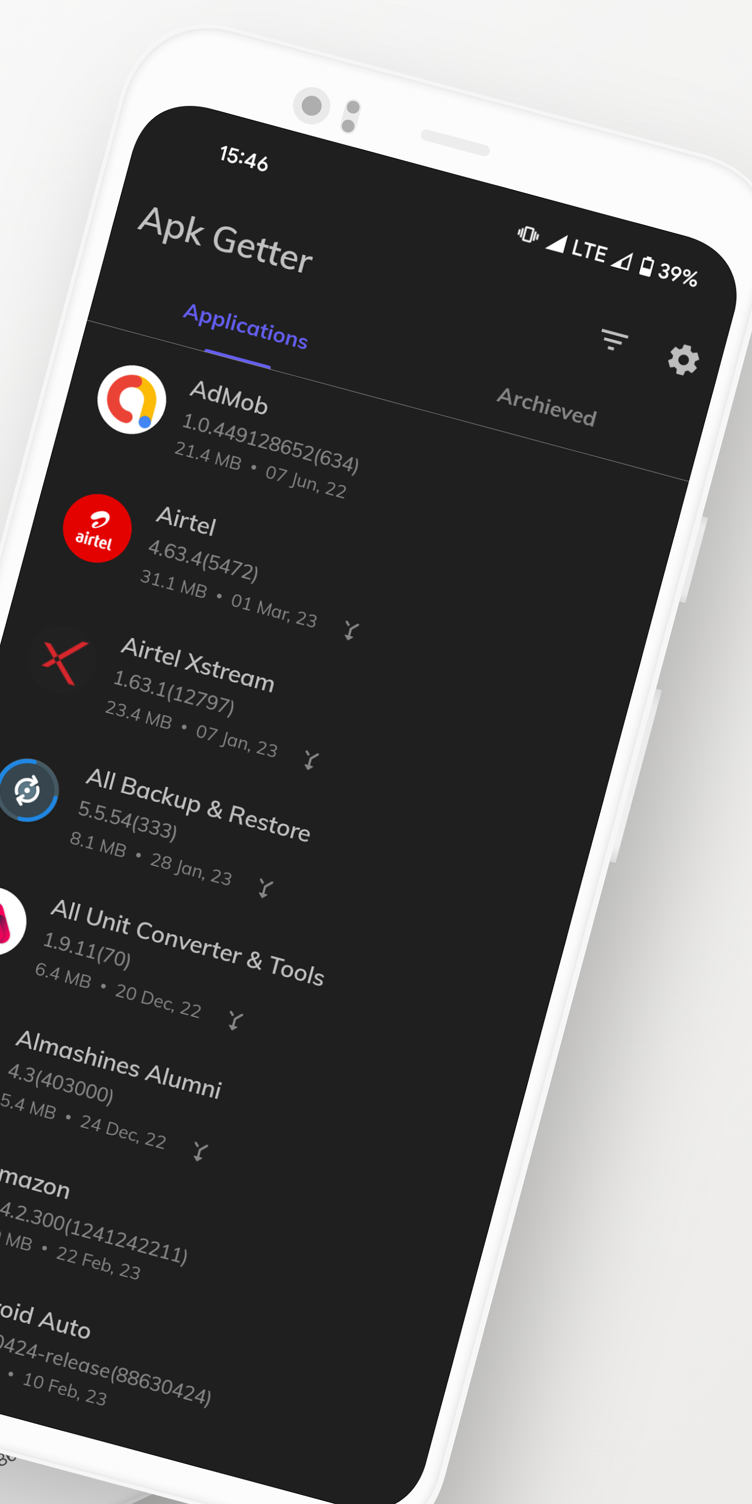 اسکرین شات 2 برنامه Apk Getter - Extractor