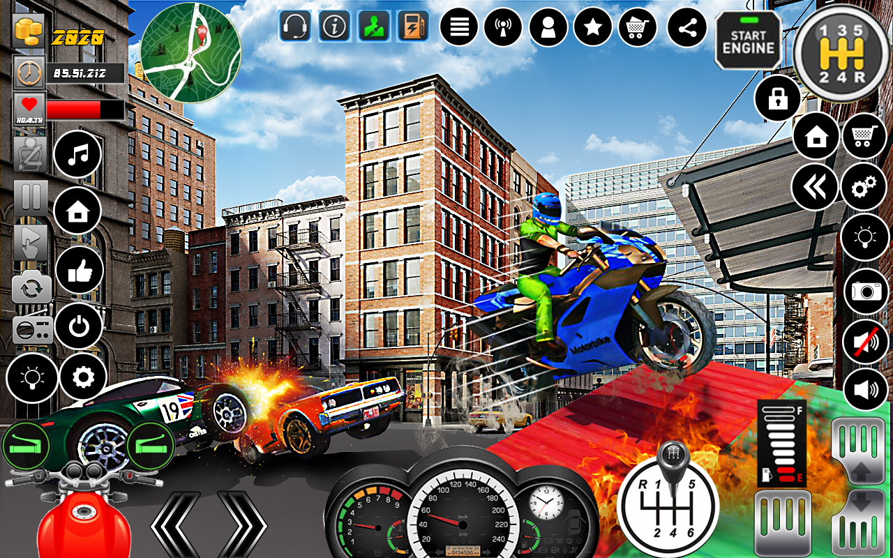 اسکرین شات 4 برنامه Impossible Ramp Bike Stunt
