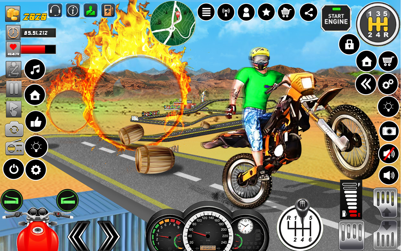 اسکرین شات 3 برنامه Impossible Ramp Bike Stunt