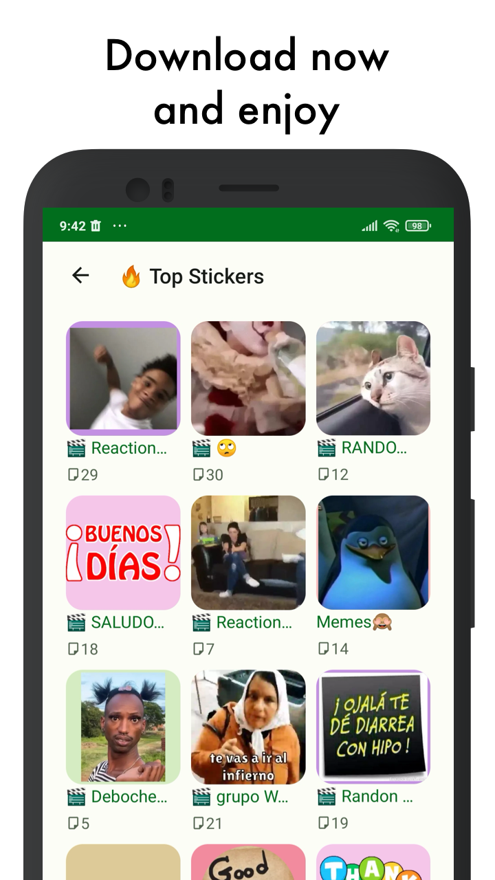 اسکرین شات 6 برنامه Pop Stickers - Sticker Maker
