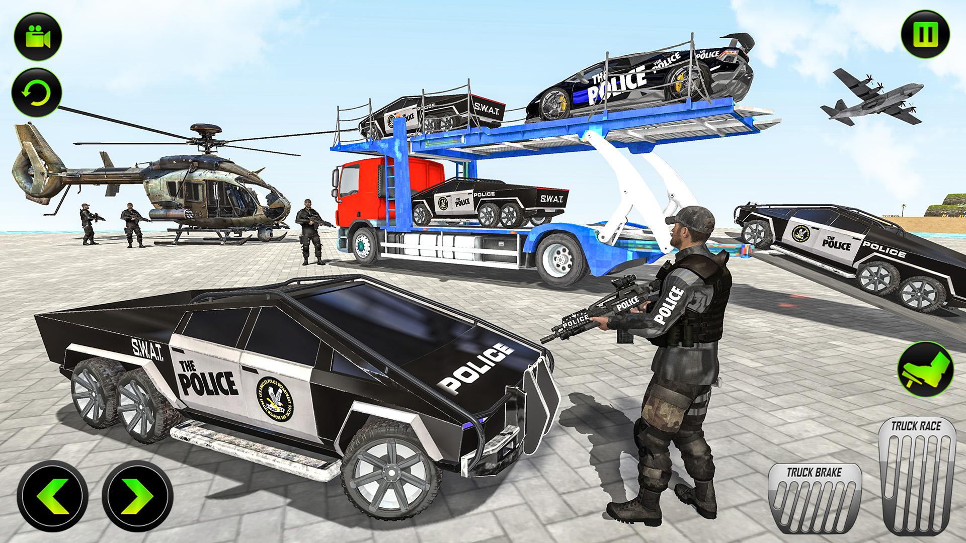 اسکرین شات 5 برنامه US Police CyberTruck Car