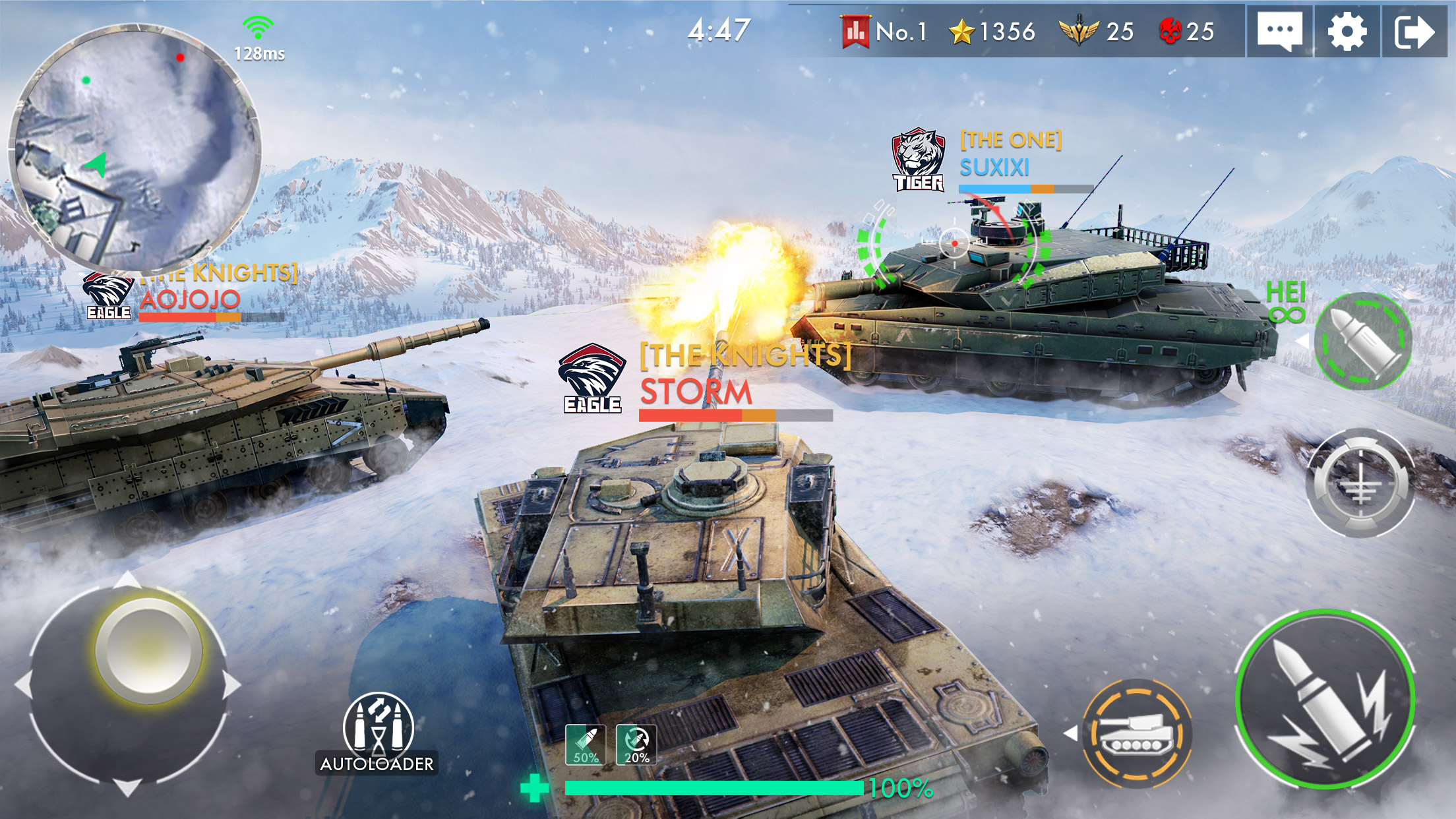 اسکرین شات 4 بازی Tank Warfare: PvP Tanks Blitz