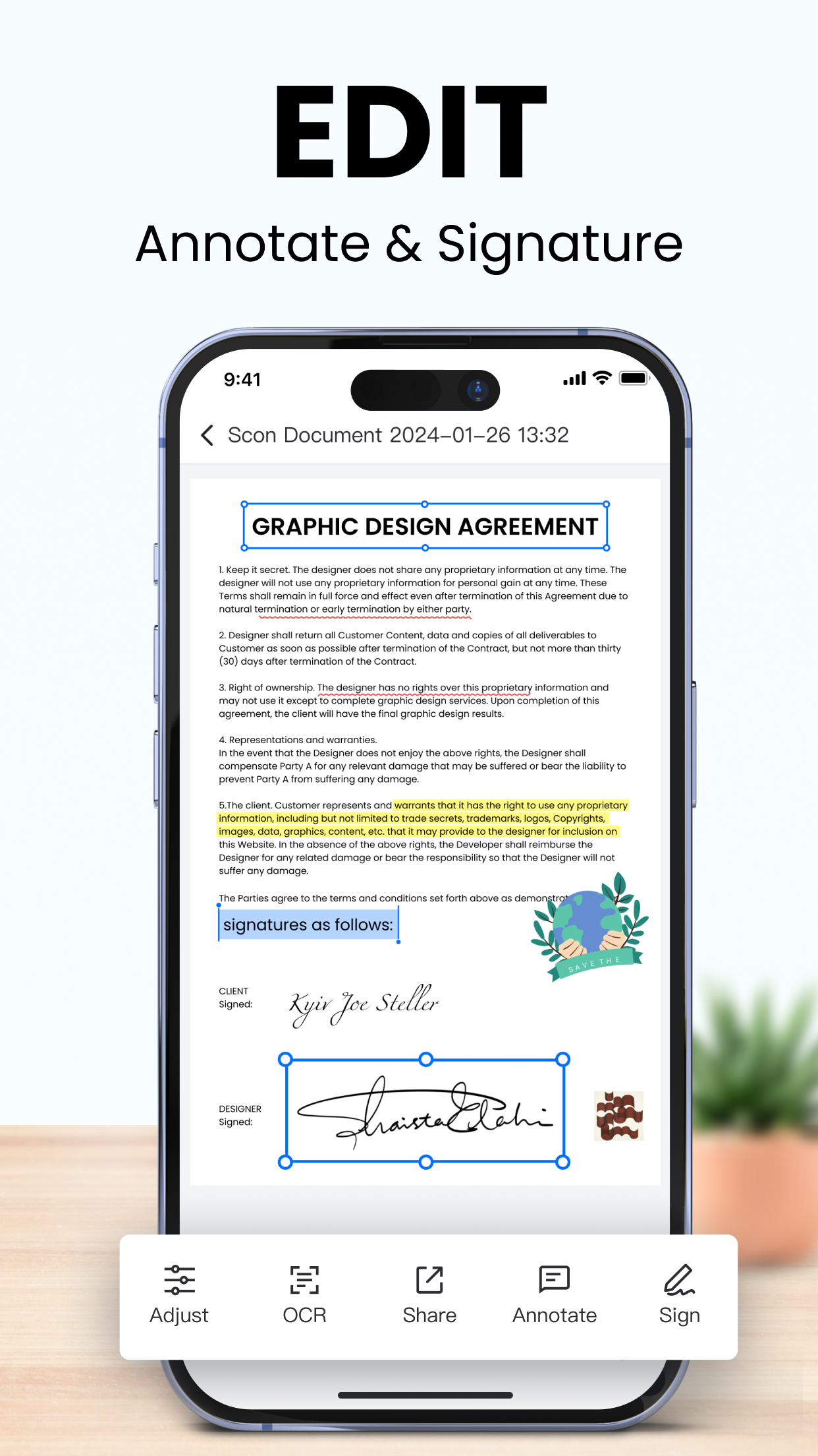 اسکرین شات 4 برنامه LightPDF Scanner: Scan & OCR