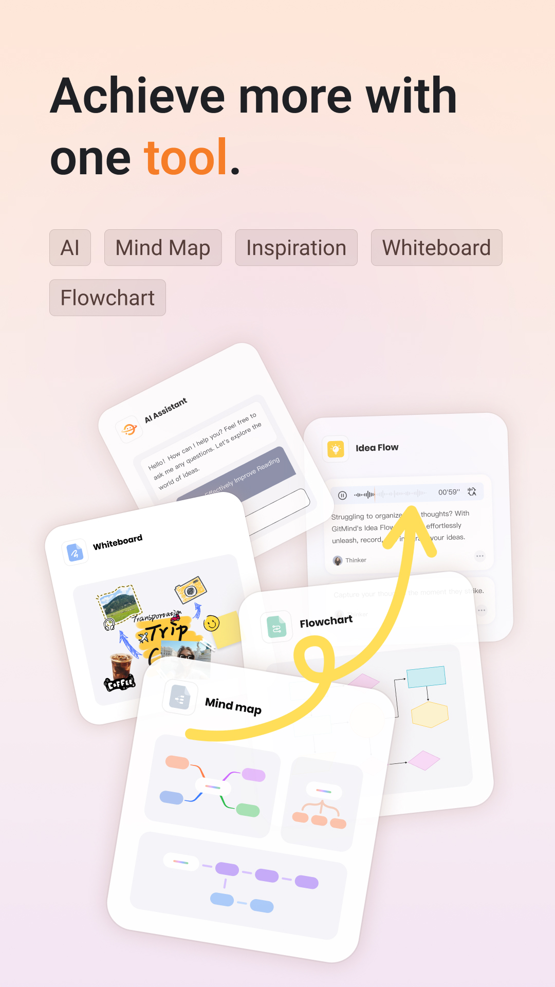 اسکرین شات 7 برنامه GitMind: AI Mind Mapping App
