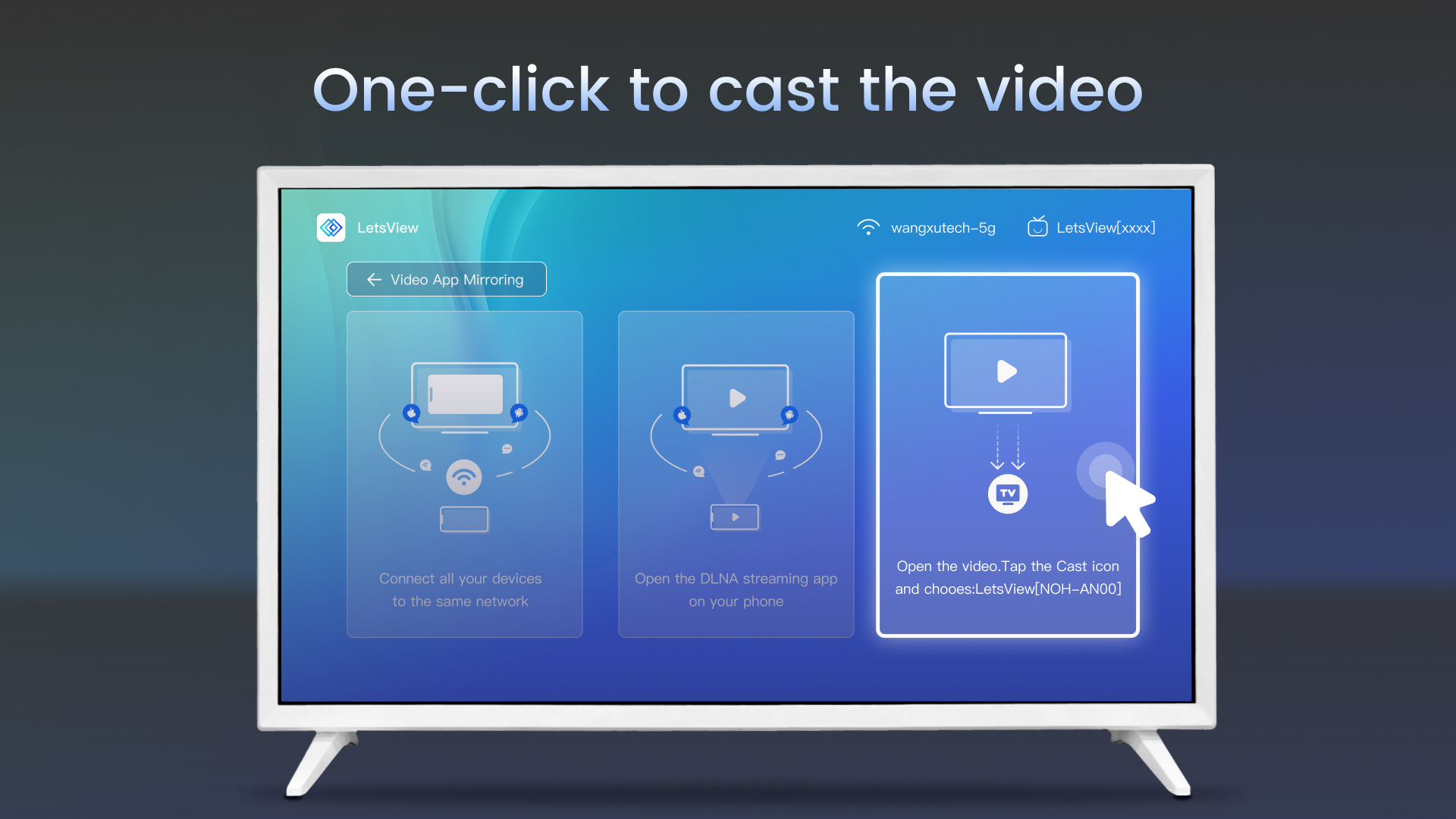 اسکرین شات 4 برنامه LetsView TV: Screen Mirroring