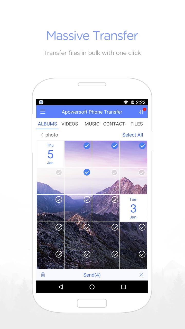 اسکرین شات 3 برنامه ApowerTrans - Phone Transfer