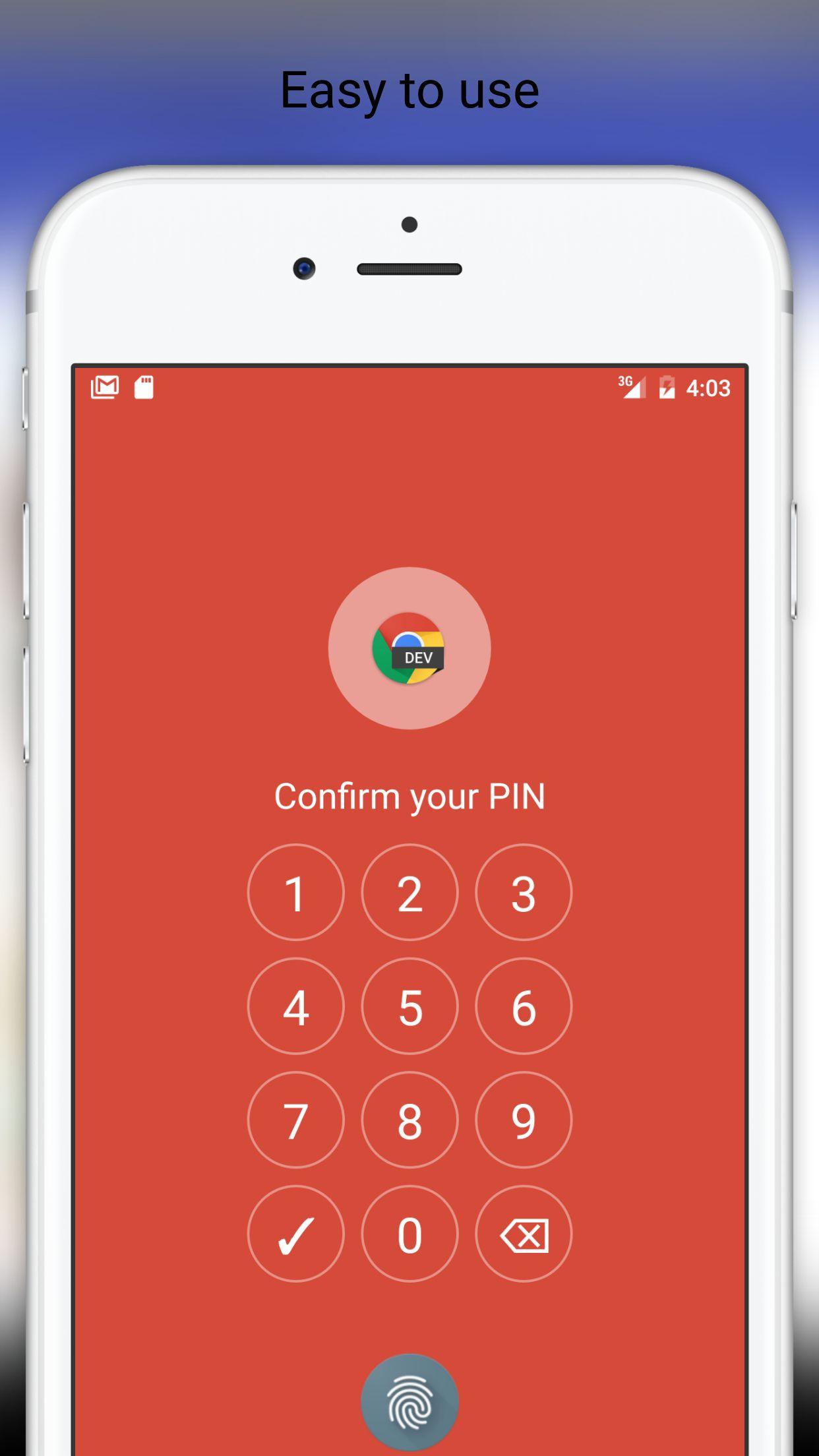 اسکرین شات 5 برنامه Fingerprint PassCode App Lock