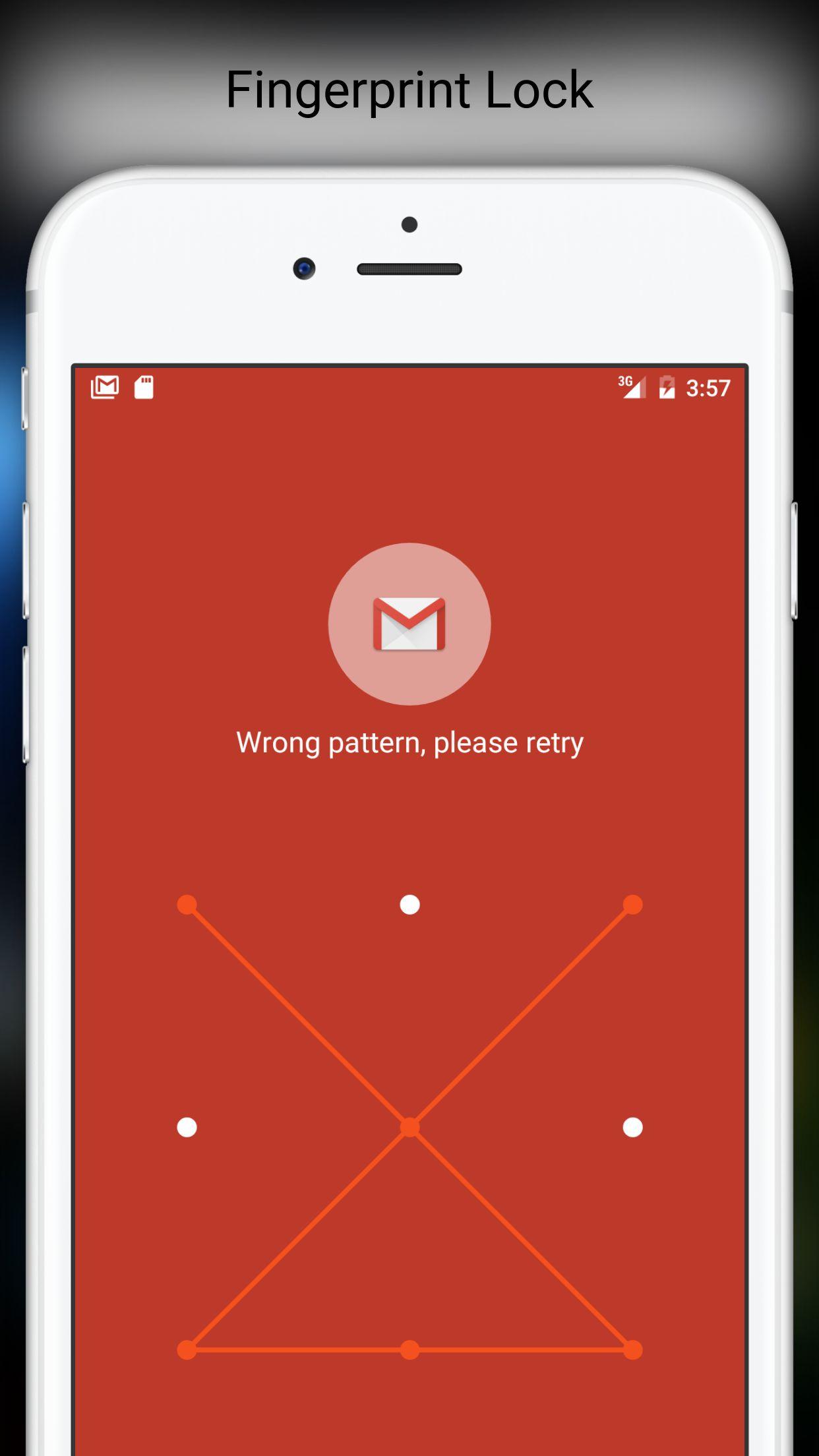 اسکرین شات 4 برنامه Fingerprint PassCode App Lock