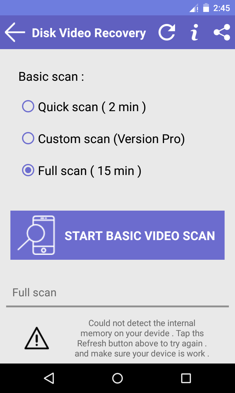 اسکرین شات 1 برنامه Disk Video Recovery