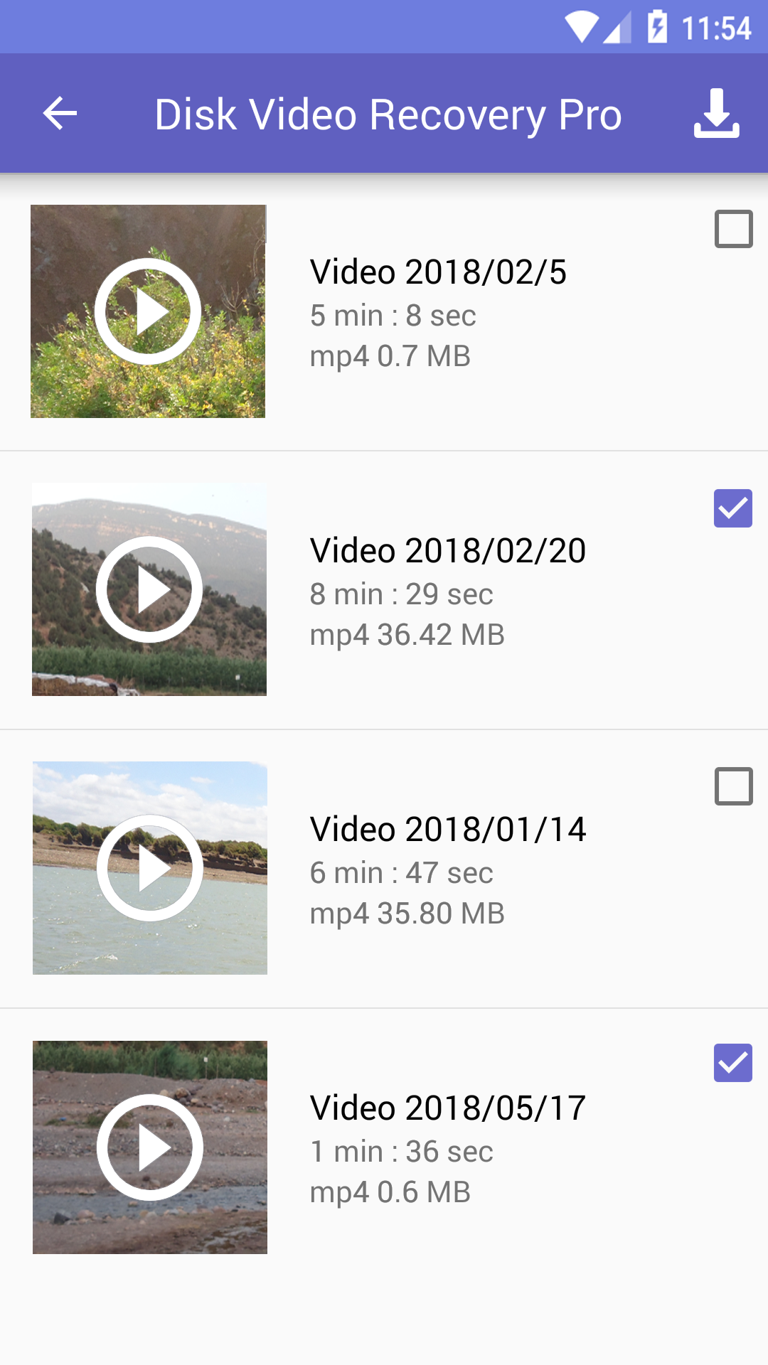 اسکرین شات 2 برنامه Disk Video Recovery