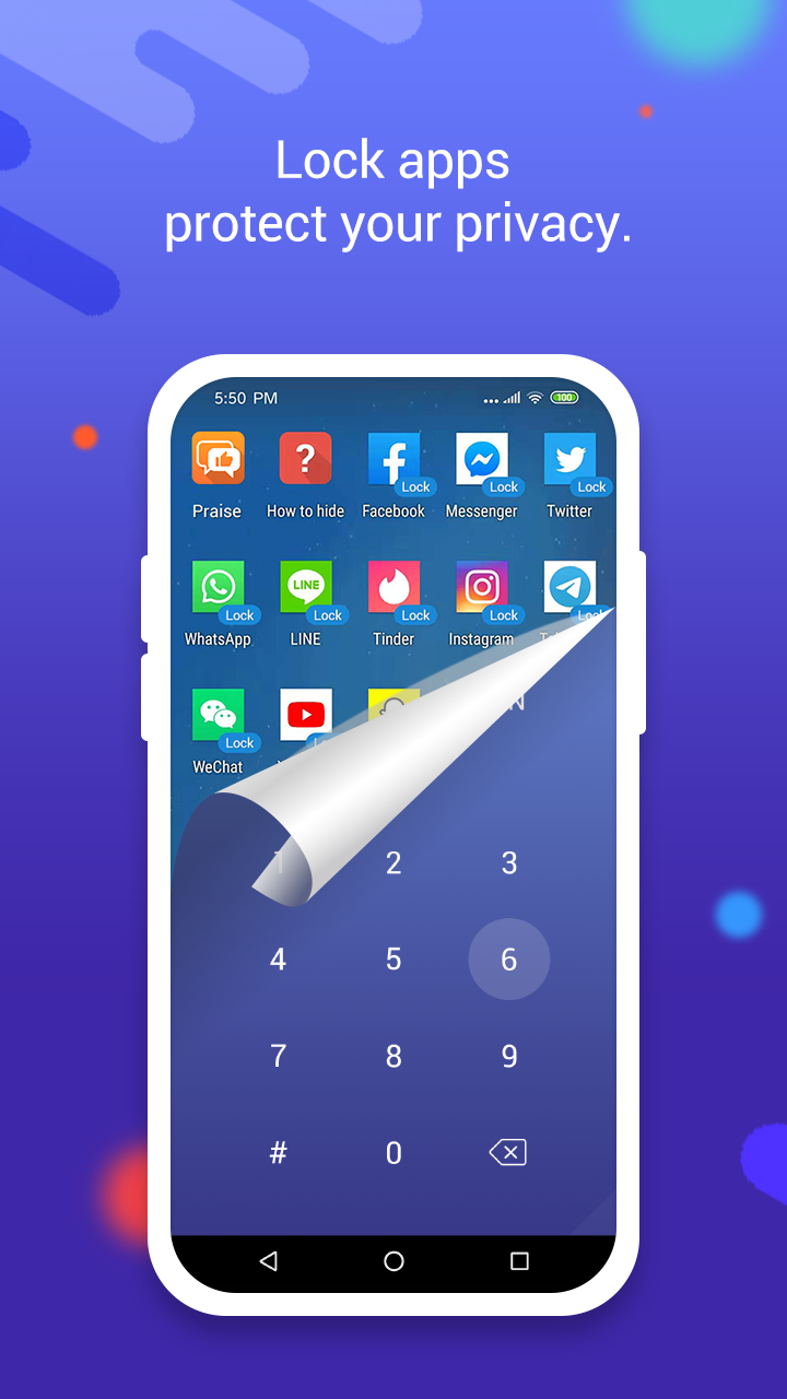 اسکرین شات 3 برنامه App Locker - Lock App