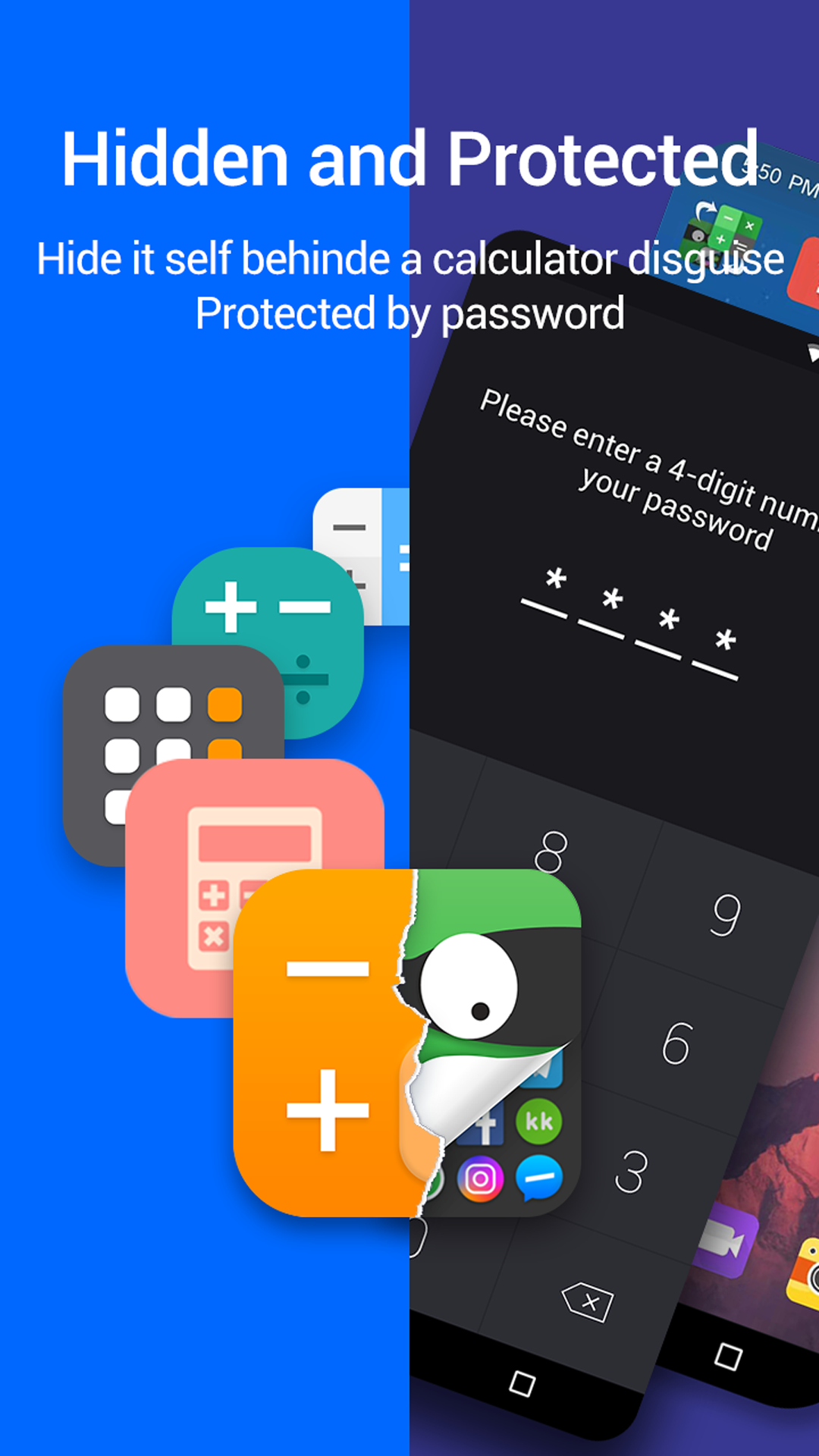 اسکرین شات 2 برنامه App Hider-Hide Apps and Photos