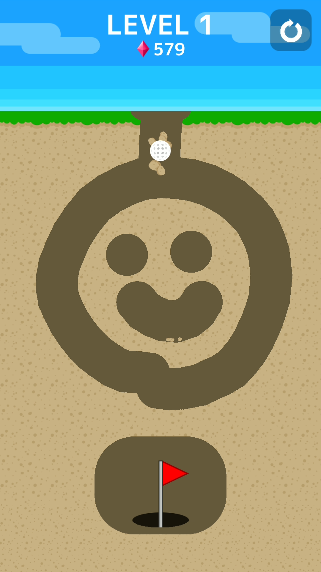 اسکرین شات 1 بازی Dig it your way! - Ballz Cave