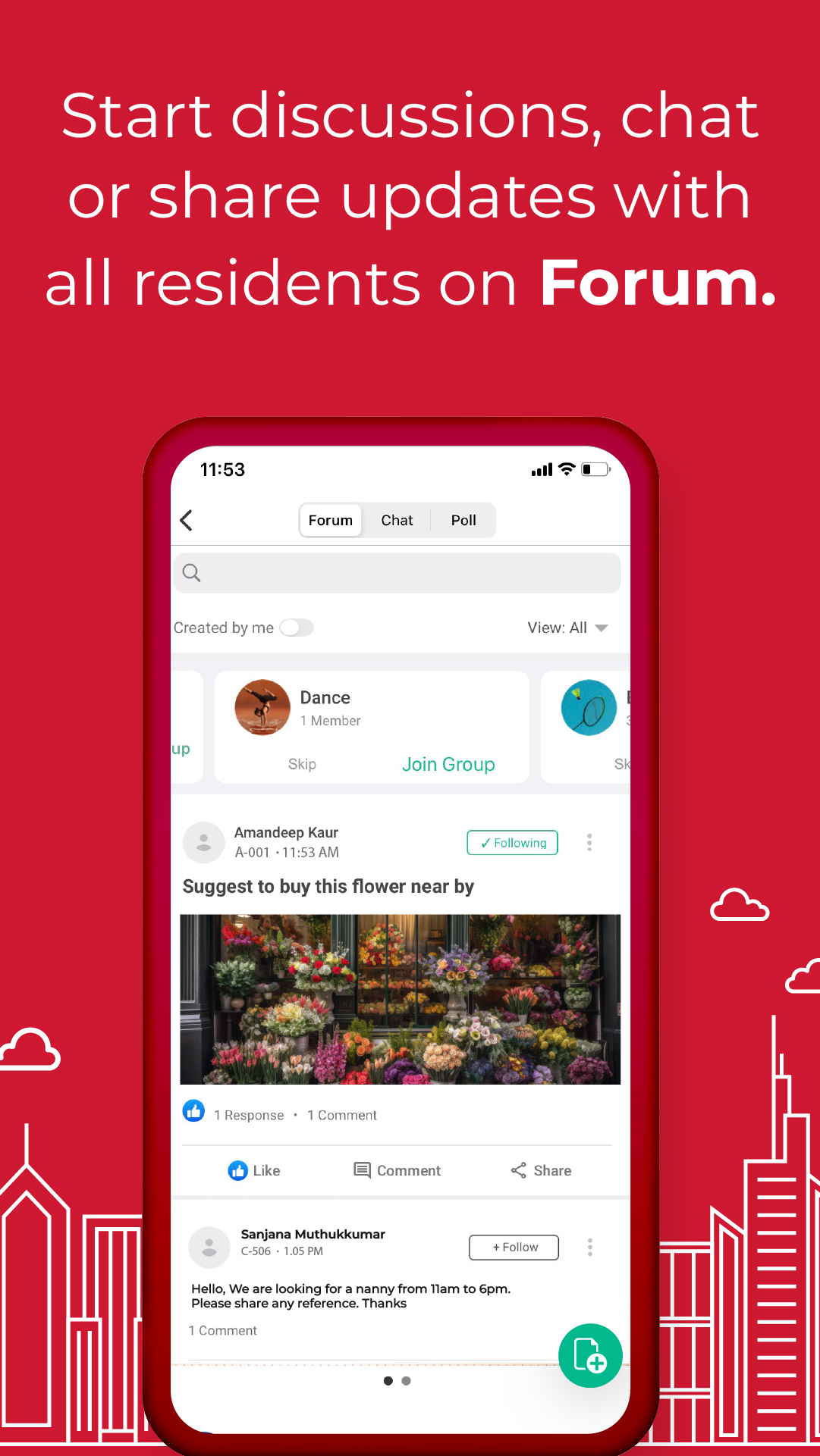 اسکرین شات 4 برنامه NoBrokerHood:Smart Society App