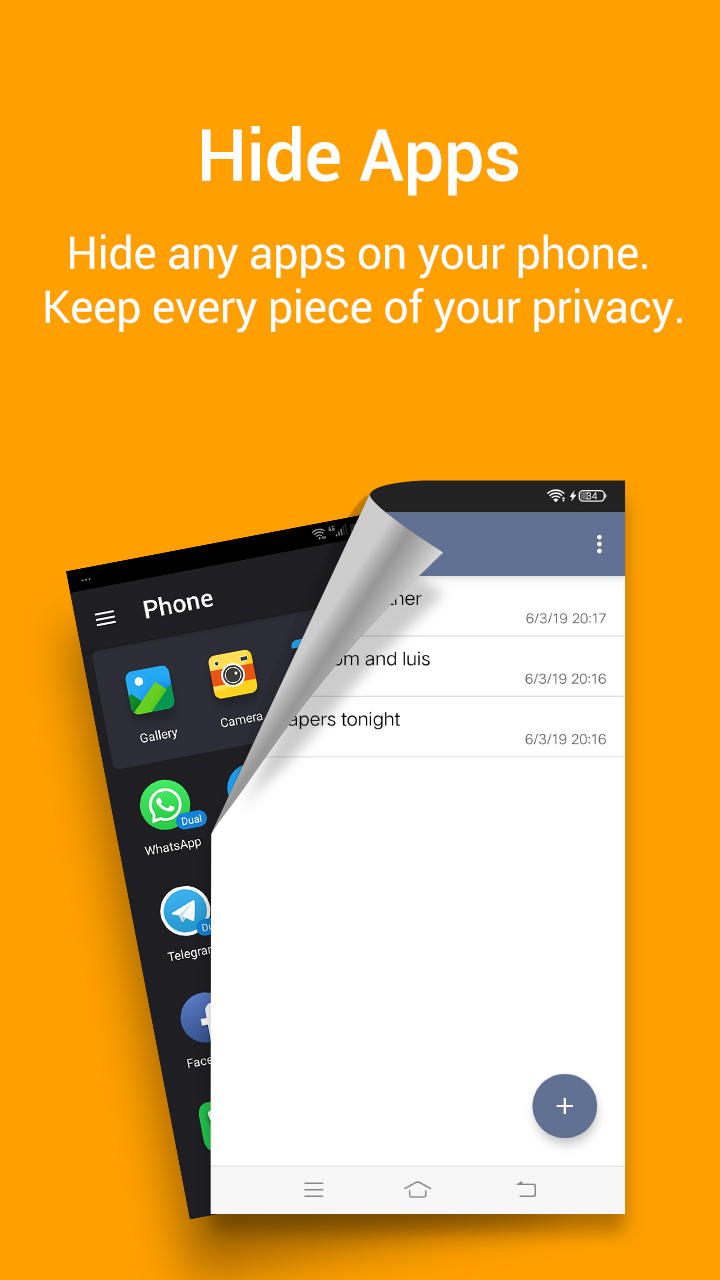 اسکرین شات 3 برنامه Notepad Vault - Hide Apps