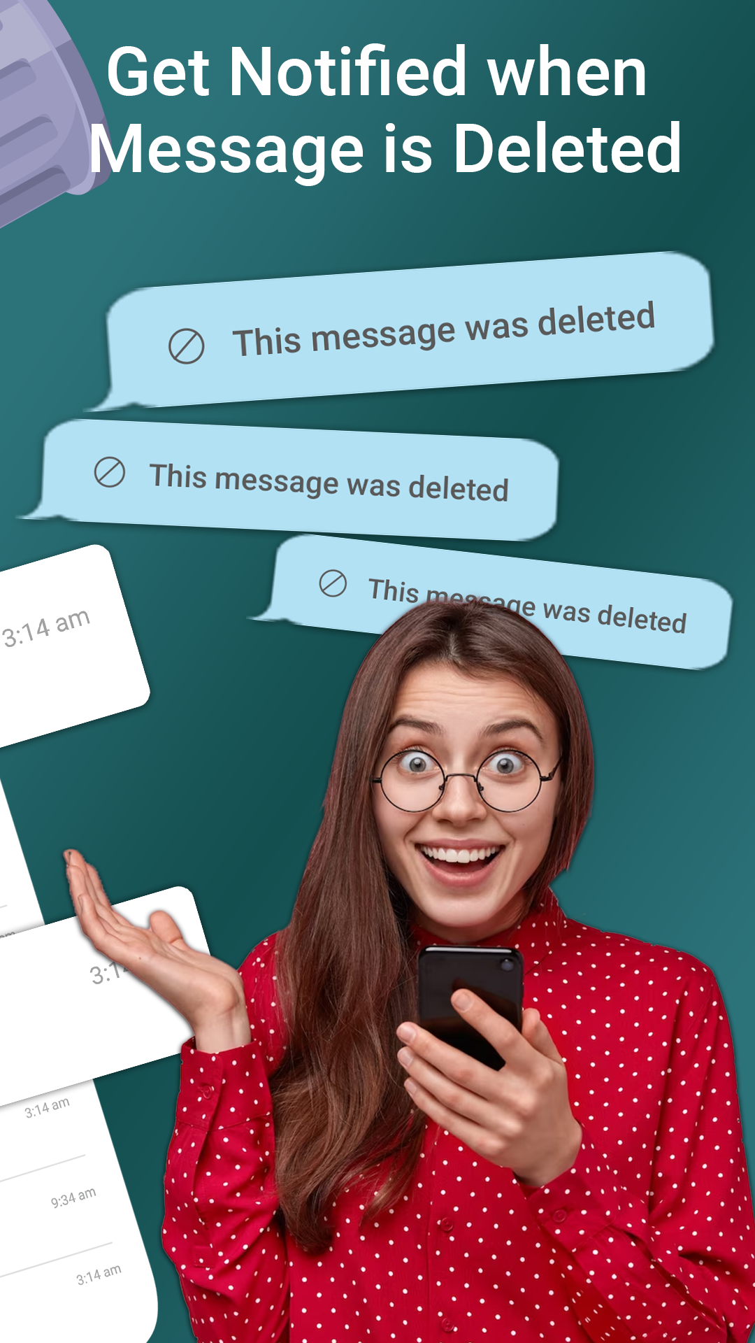 اسکرین شات 2 برنامه RDM: Deleted Messages Recovery