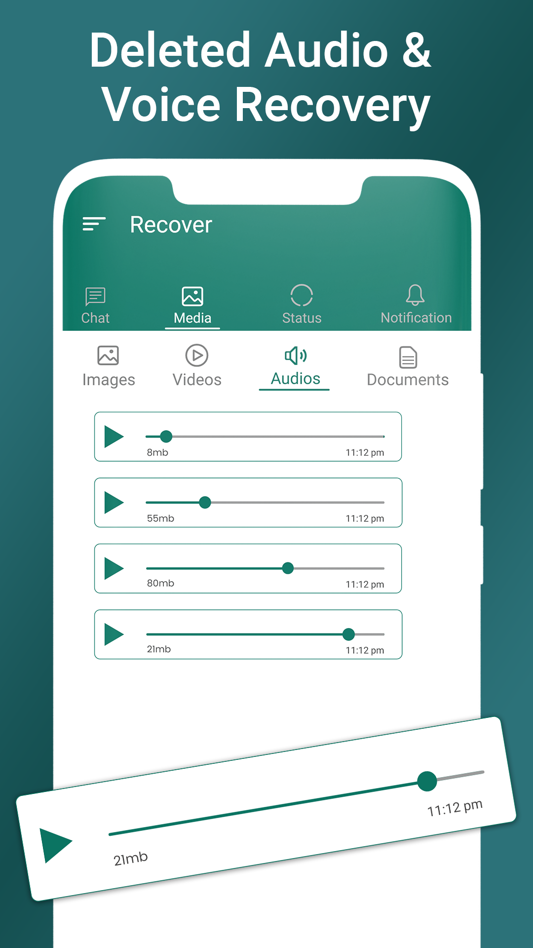 اسکرین شات 5 برنامه RDM: Deleted Messages Recovery