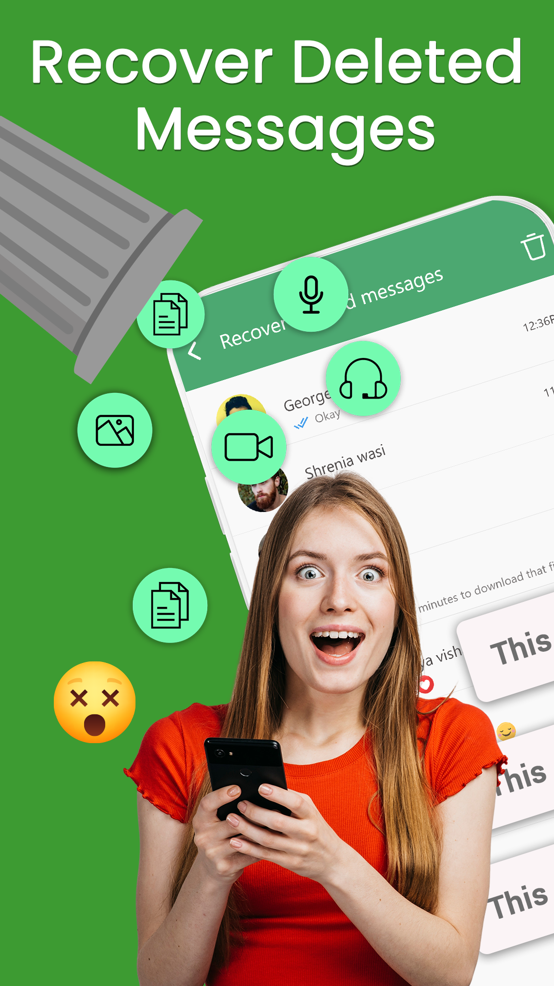 اسکرین شات 1 برنامه All Recover Deleted Messages