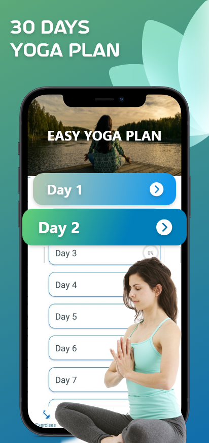 اسکرین شات 2 برنامه Yoga for Weight Loss