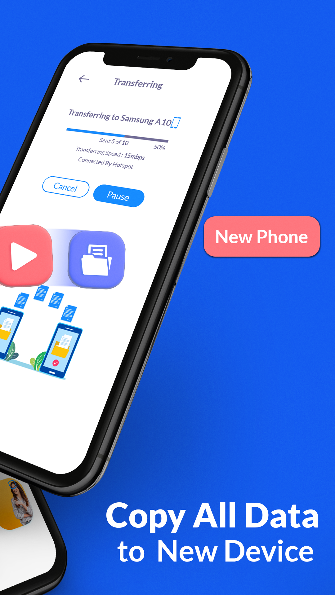 اسکرین شات 2 برنامه Copy My Data: Phone Transfer