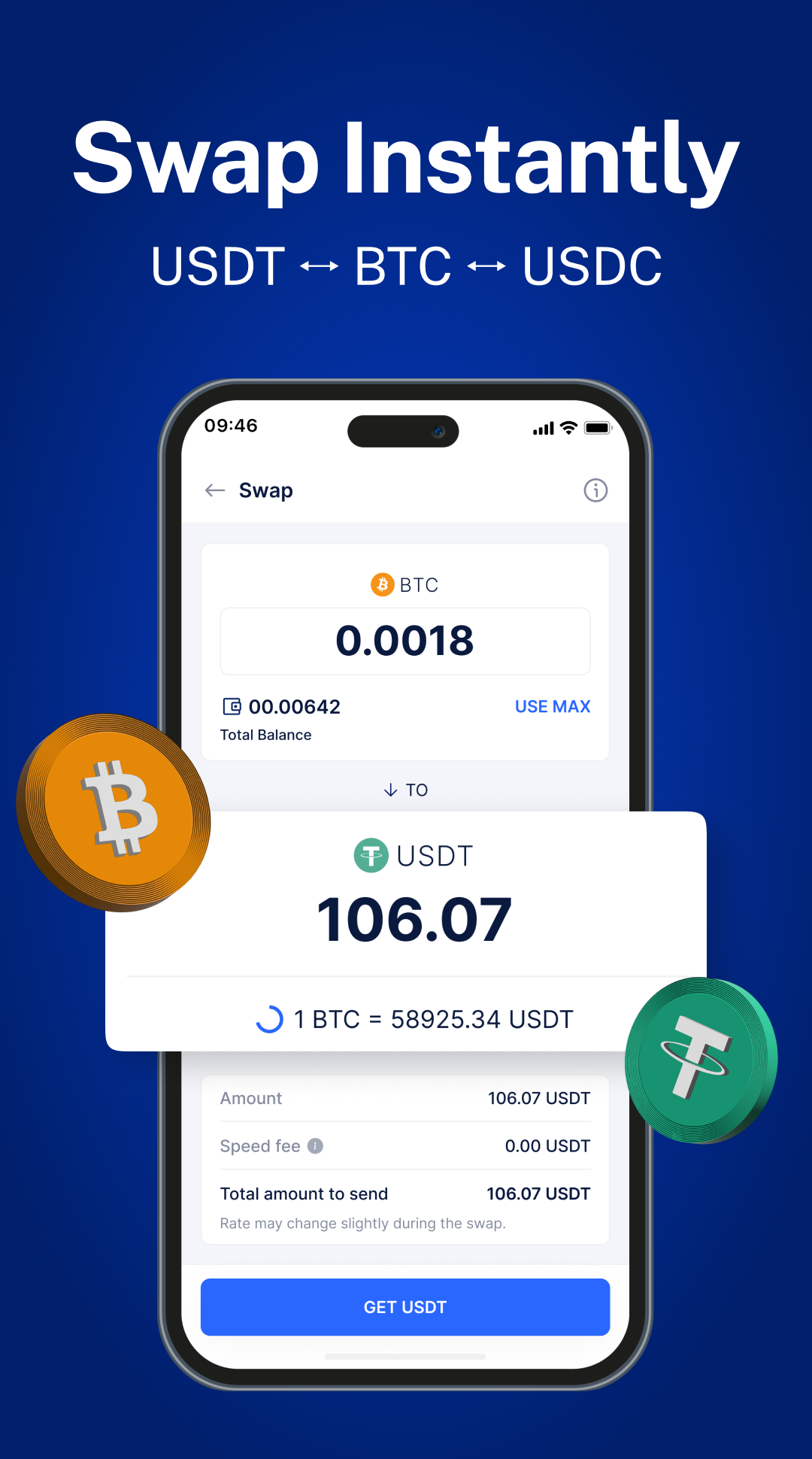 اسکرین شات 7 برنامه Speed Wallet - Buy Bitcoin