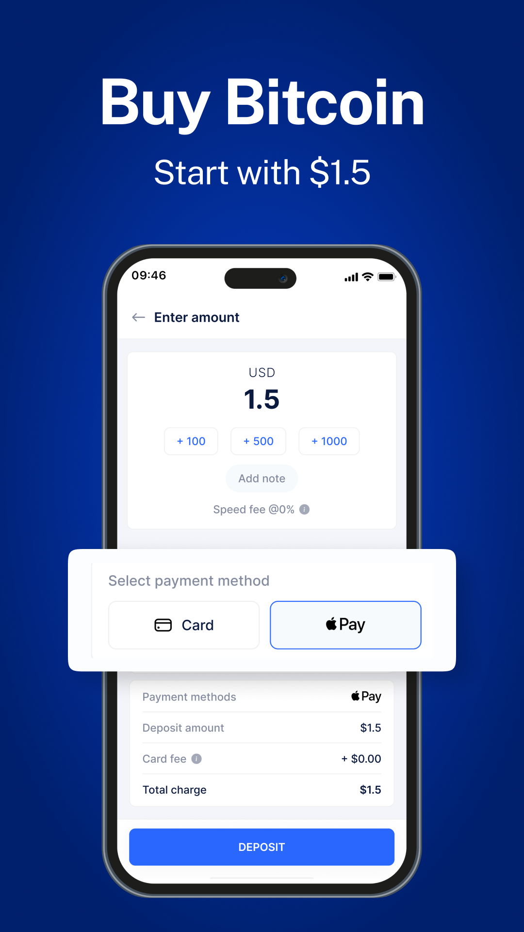 اسکرین شات 5 برنامه Speed Wallet - Buy Bitcoin