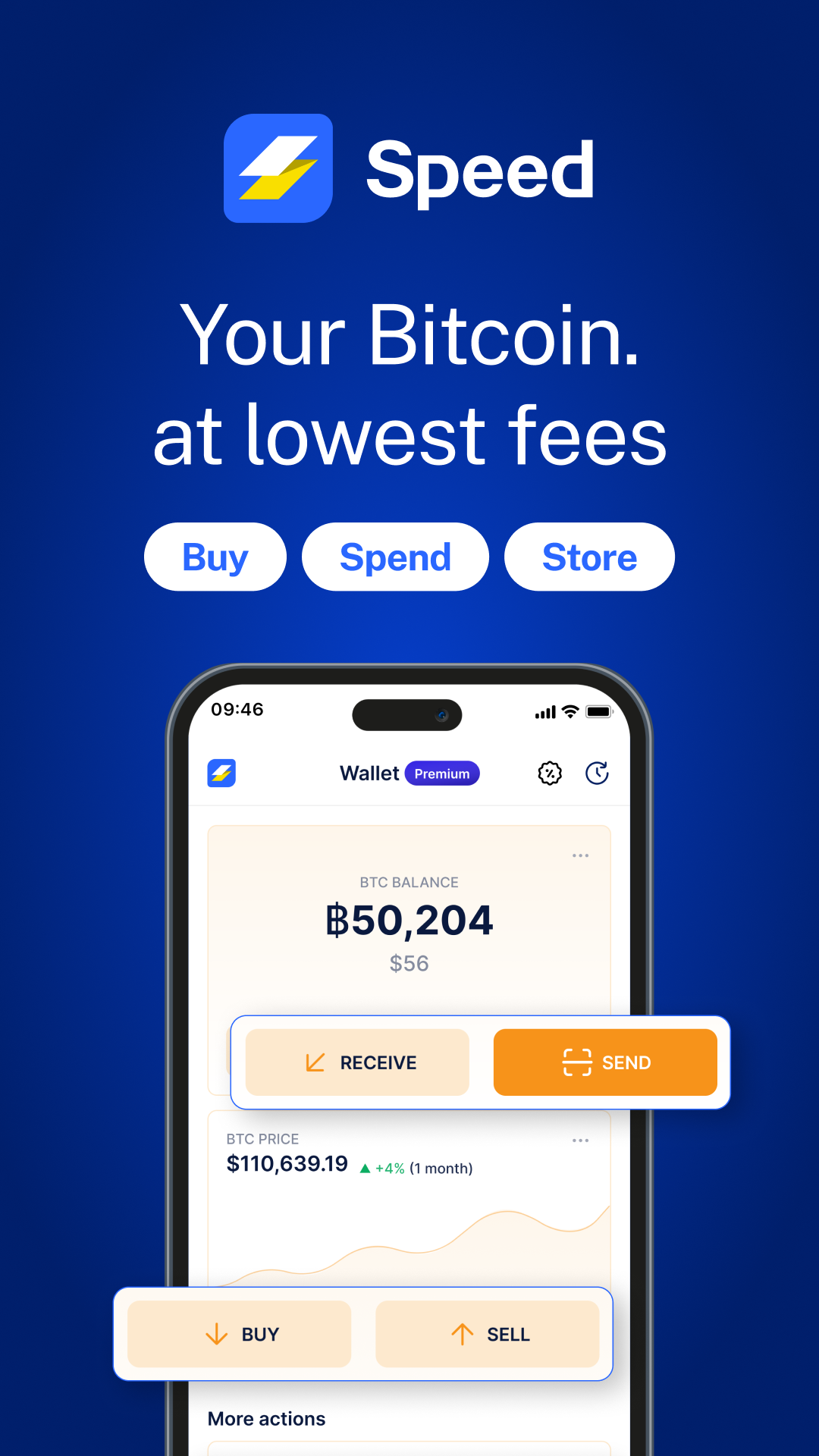 اسکرین شات 1 برنامه Speed Wallet - Buy Bitcoin