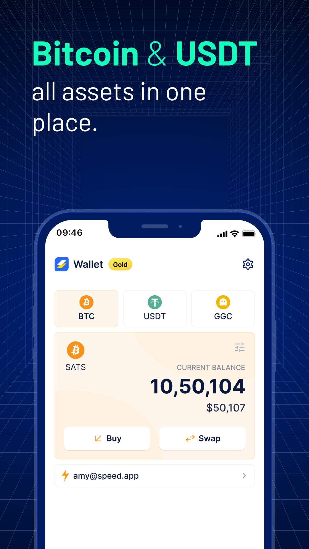 اسکرین شات 2 برنامه Speed Bitcoin Lightning Wallet
