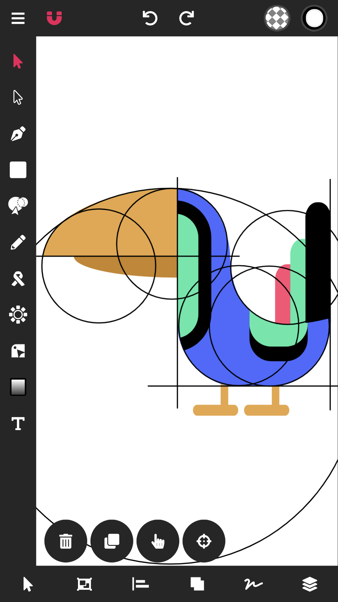 اسکرین شات 3 برنامه Vector Ink: SVG, Illustrator