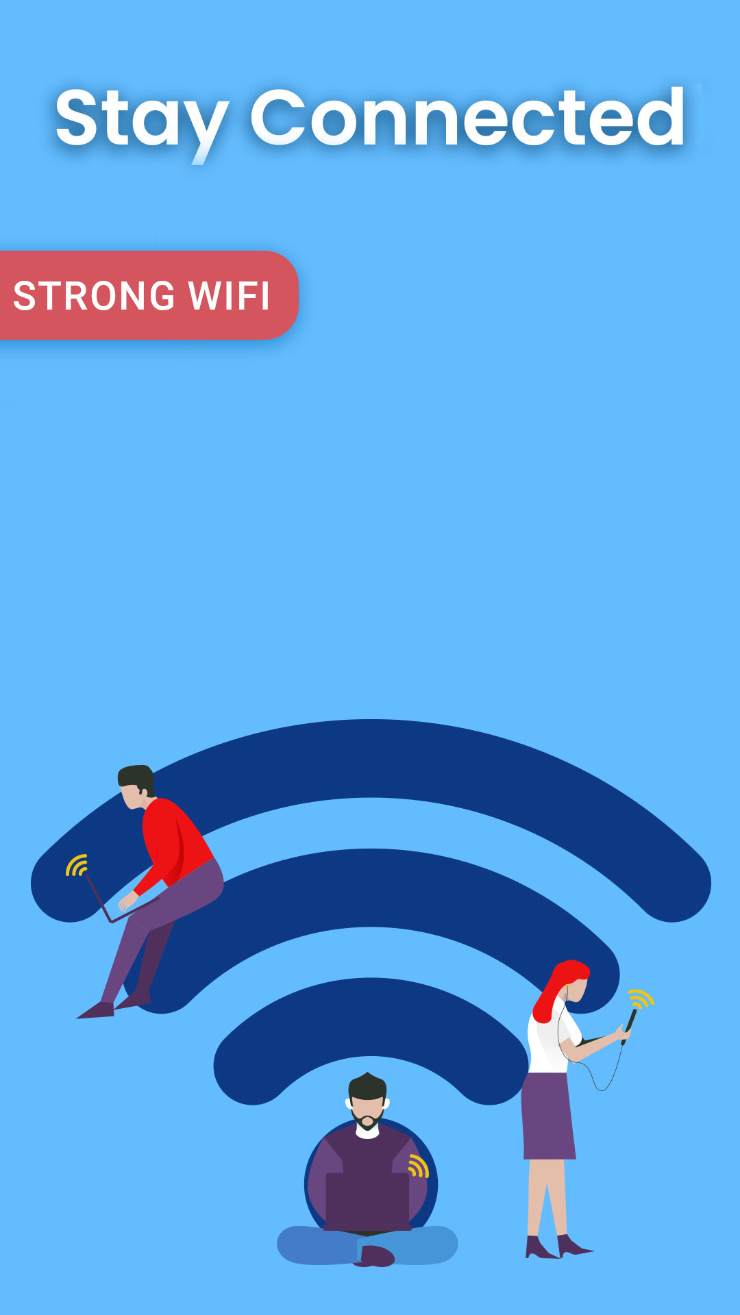 اسکرین شات 1 برنامه Wifi Passwords - Wifi Analyser