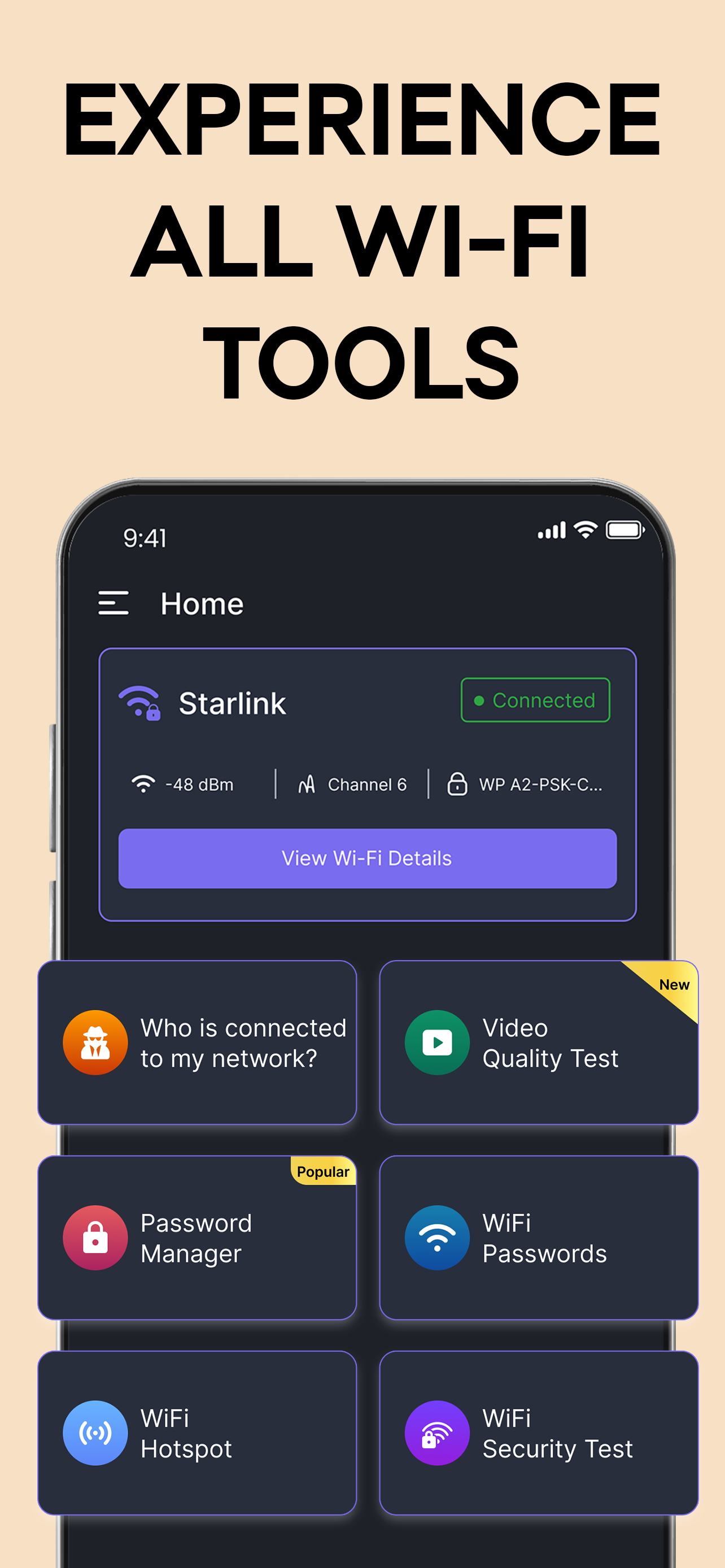 اسکرین شات 6 برنامه WiFi Password Map & Analyzer